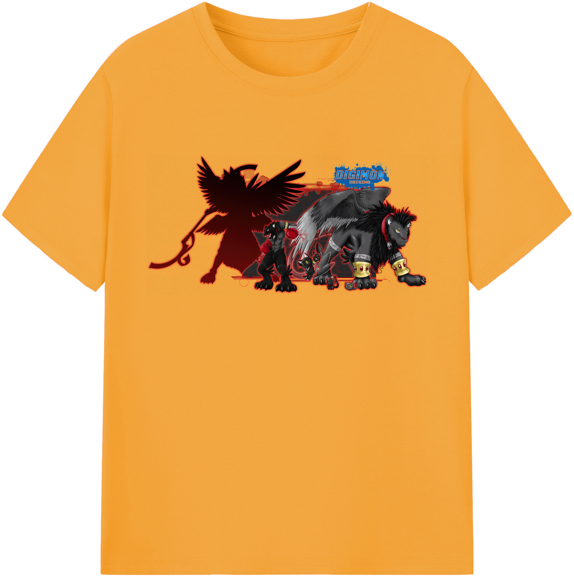 （画像用） Digimon デジタルモンスター/デジモン 綿100％半袖Tシャツ（フロントプリント）