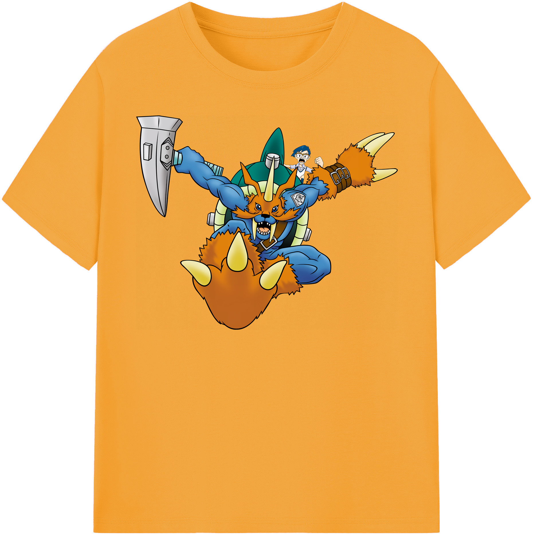（画像用） Digimon デジタルモンスター/デジモン 綿100％半袖Tシャツ（フロントプリント）