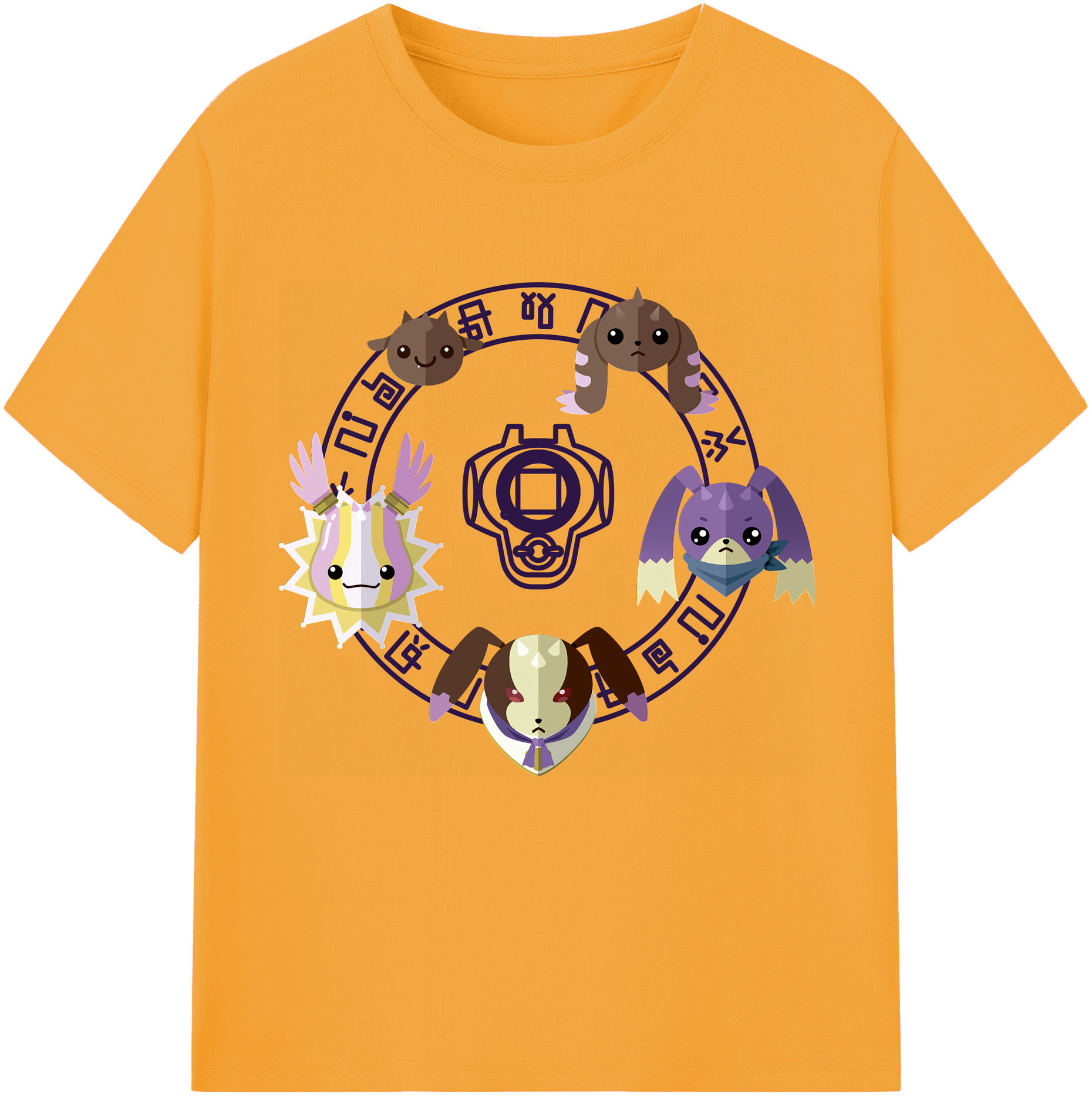 （画像用） Digimon デジタルモンスター/デジモン 綿100％半袖Tシャツ（フロントプリント）