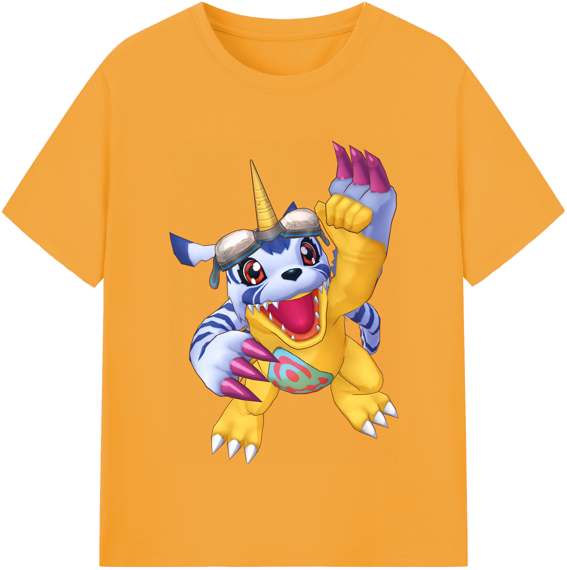 （画像用） Digimon デジタルモンスター/デジモン 綿100％半袖Tシャツ（フロントプリント）