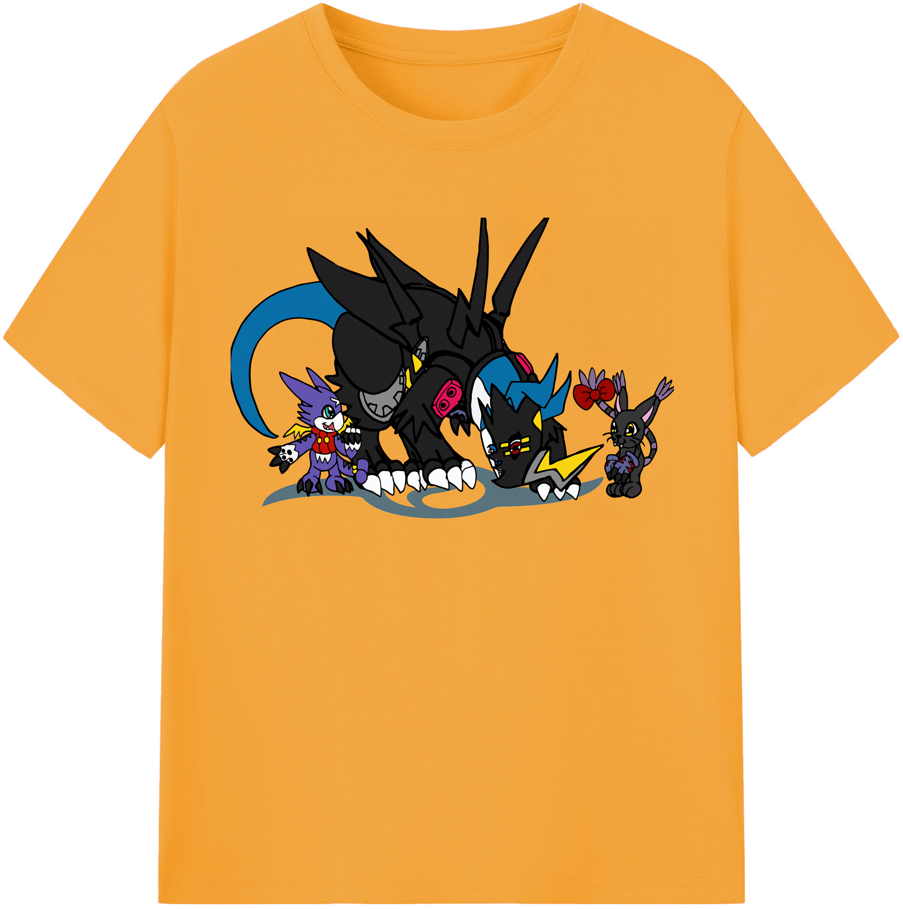 （画像用） Digimon デジタルモンスター/デジモン 綿100％半袖Tシャツ（フロントプリント）