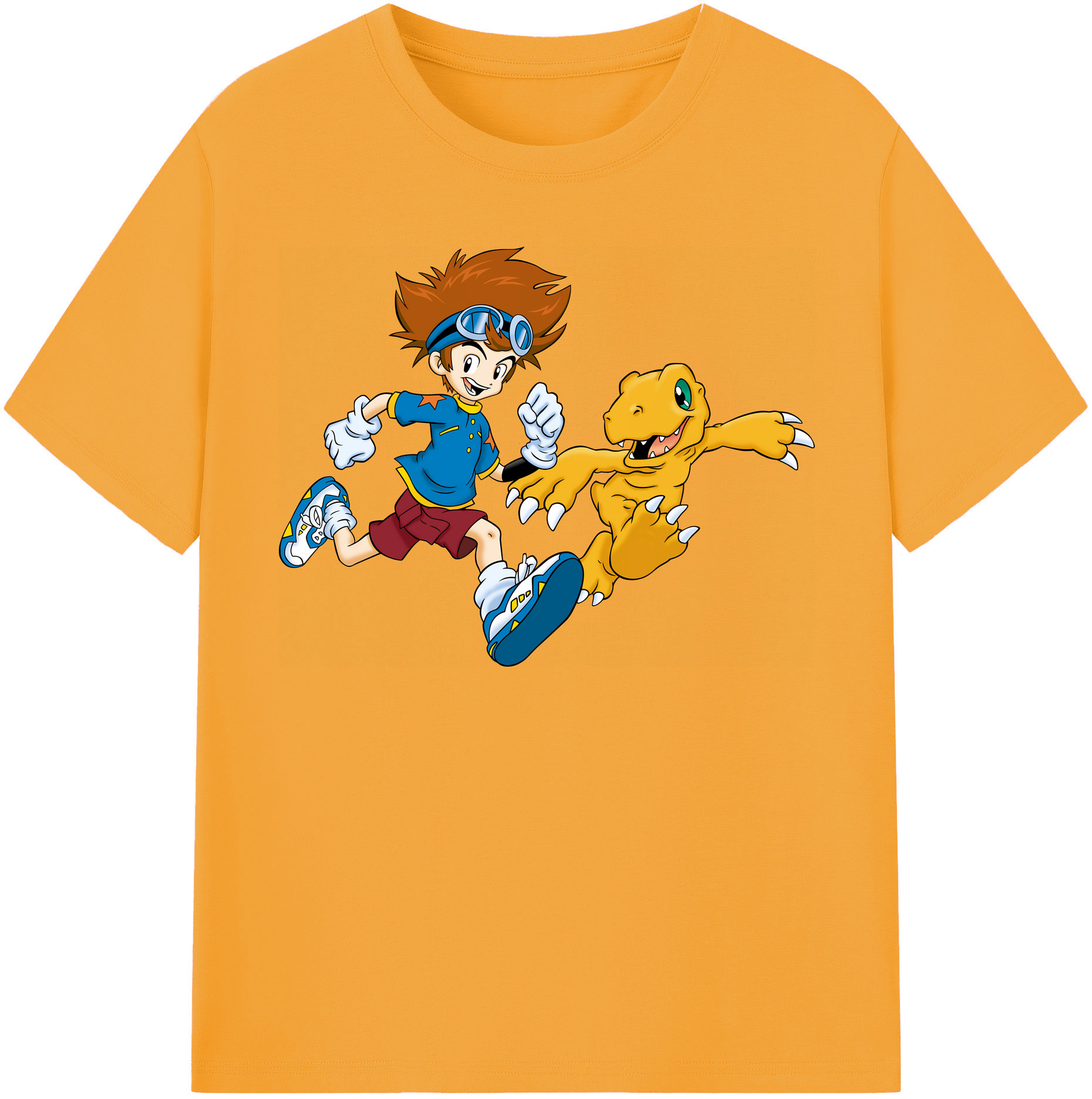 （画像用） Digimon デジタルモンスター/デジモン 綿100％半袖Tシャツ（フロントプリント）