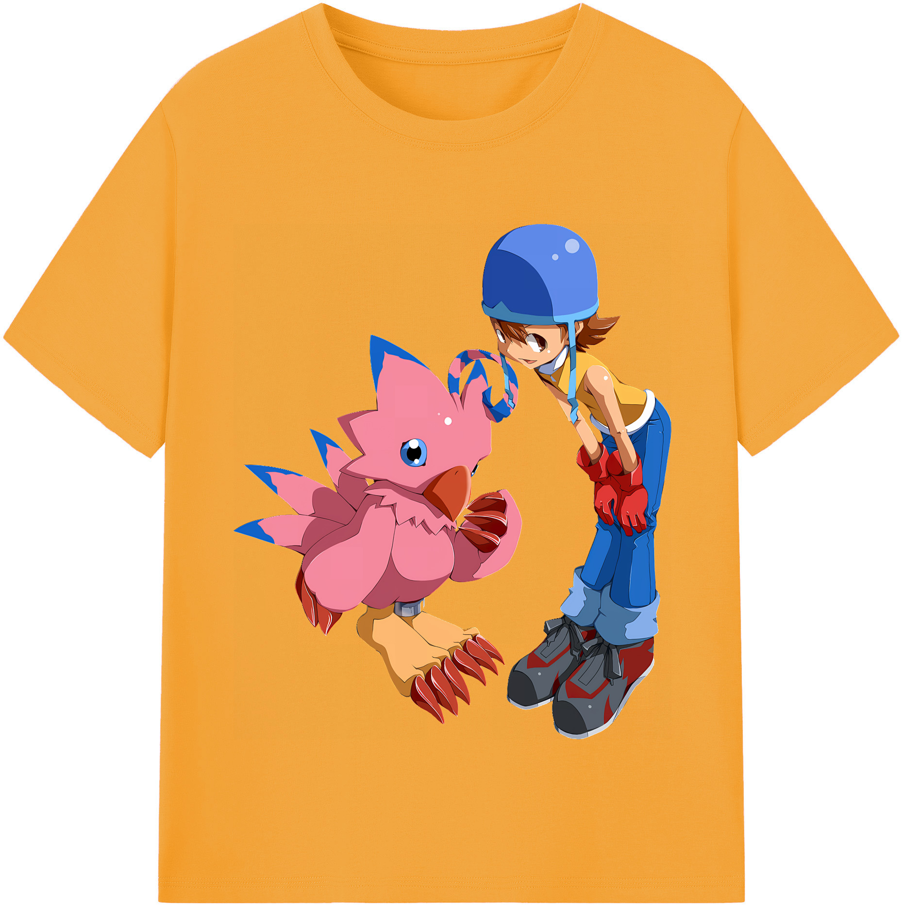 （画像用） Digimon デジタルモンスター/デジモン 綿100％半袖Tシャツ（フロントプリント）