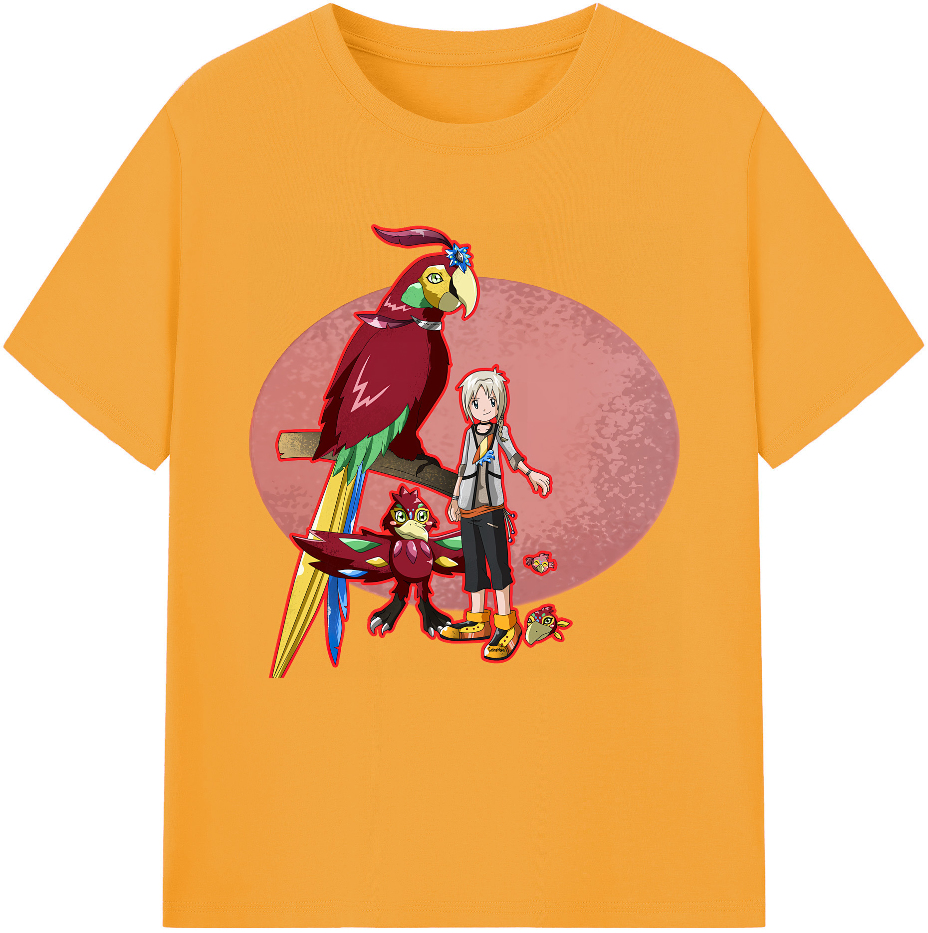 （画像用） Digimon デジタルモンスター/デジモン 綿100％半袖Tシャツ（フロントプリント）
