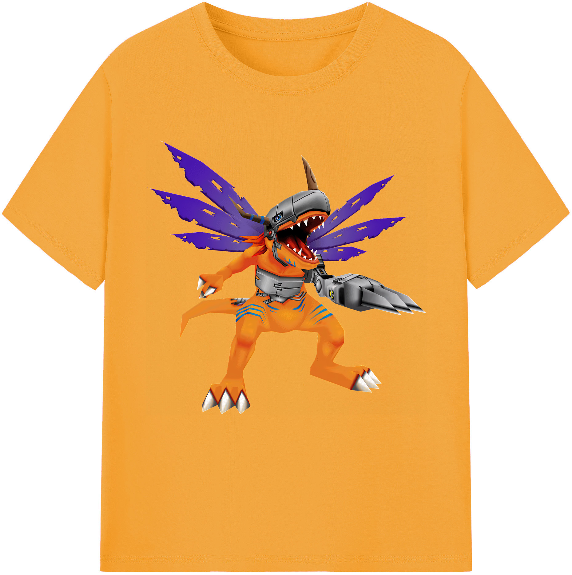 （画像用） Digimon デジタルモンスター/デジモン 綿100％半袖Tシャツ（フロントプリント）