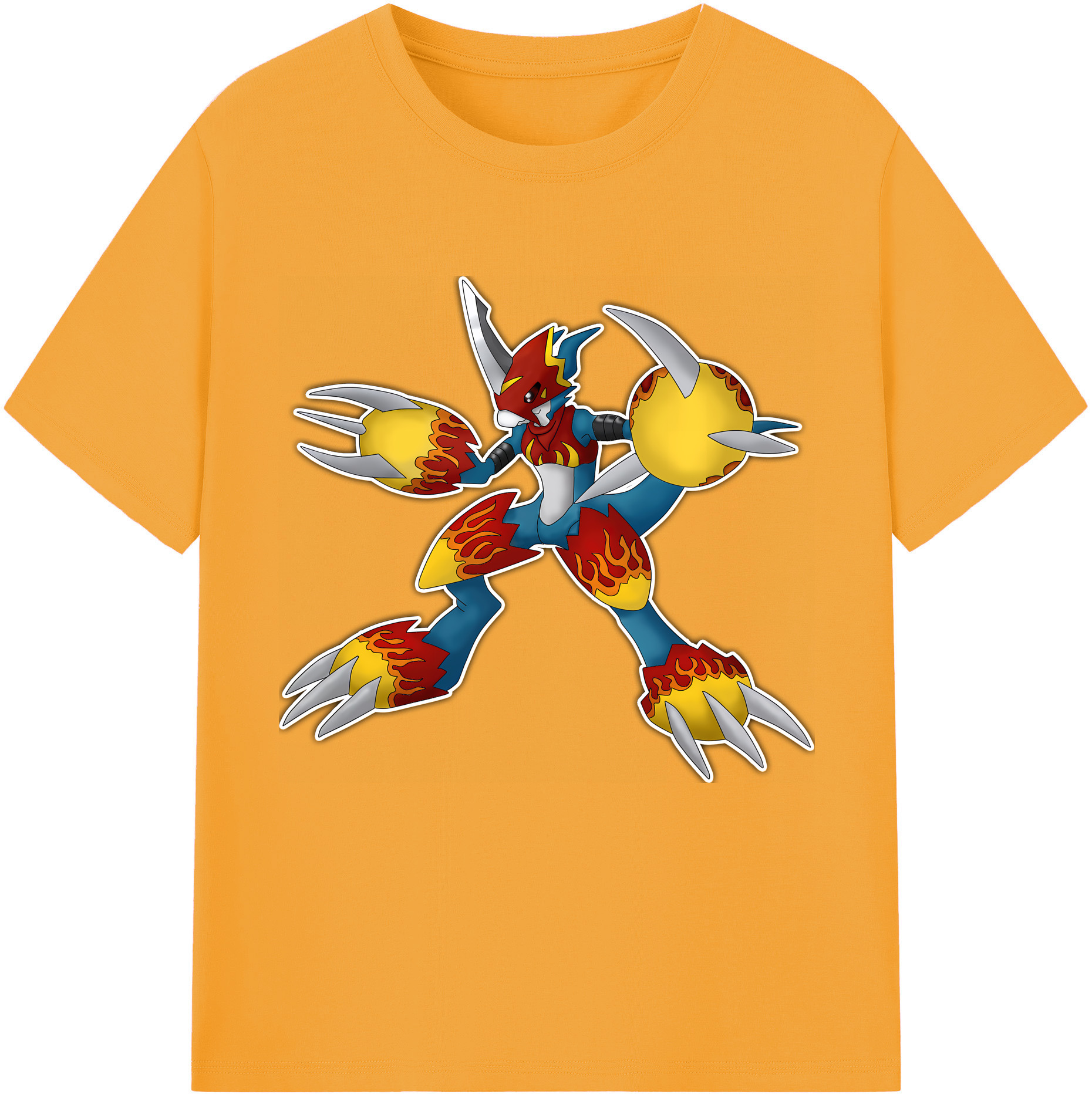 （画像用） Digimon デジタルモンスター/デジモン 綿100％半袖Tシャツ（フロントプリント）