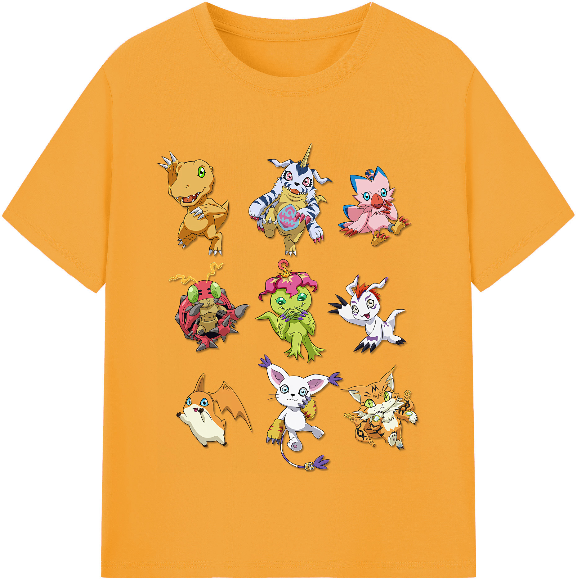 （画像用） Digimon デジタルモンスター/デジモン 綿100％半袖Tシャツ（フロントプリント）