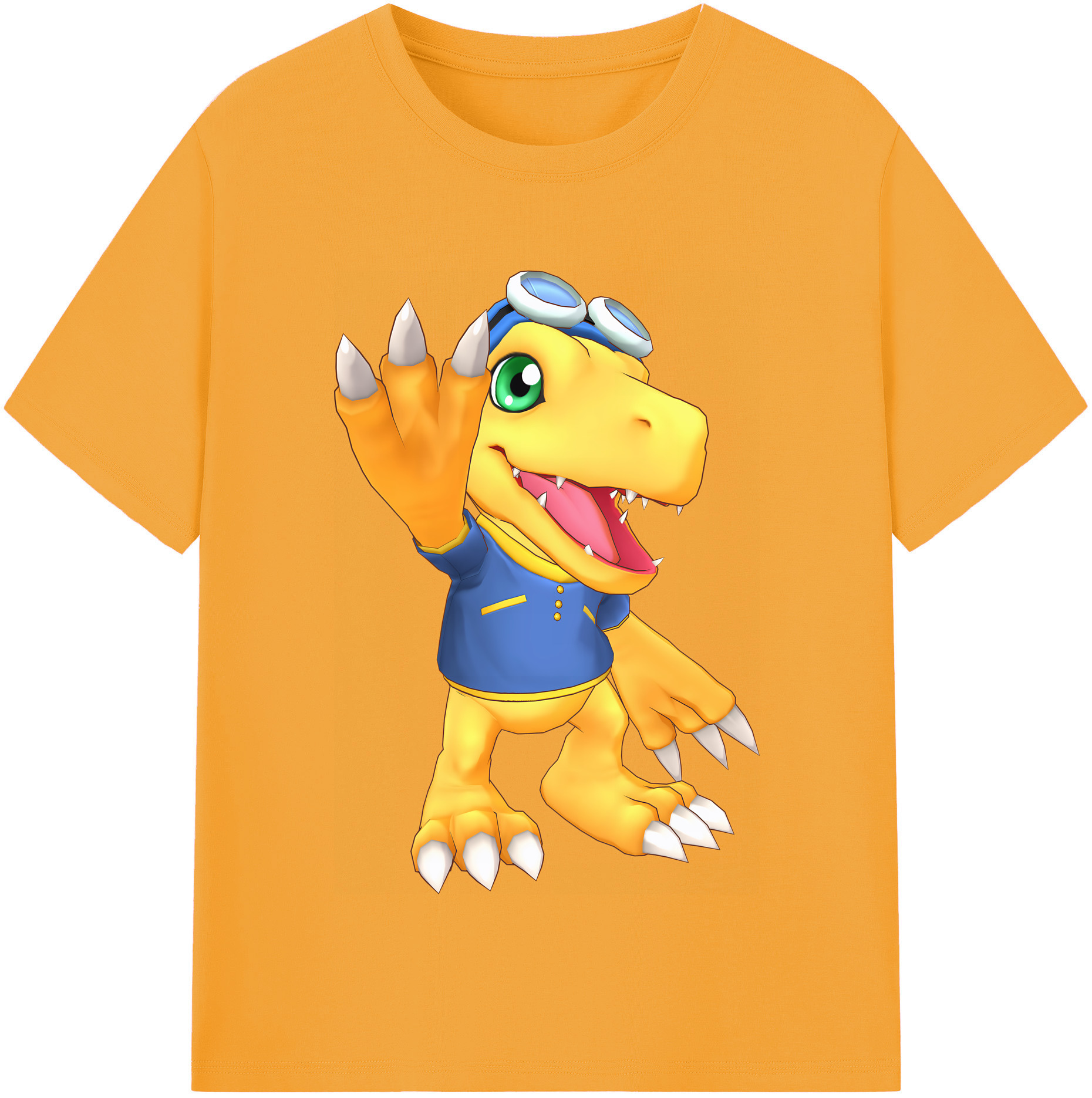 （画像用） Digimon デジタルモンスター/デジモン 綿100％半袖Tシャツ（フロントプリント）