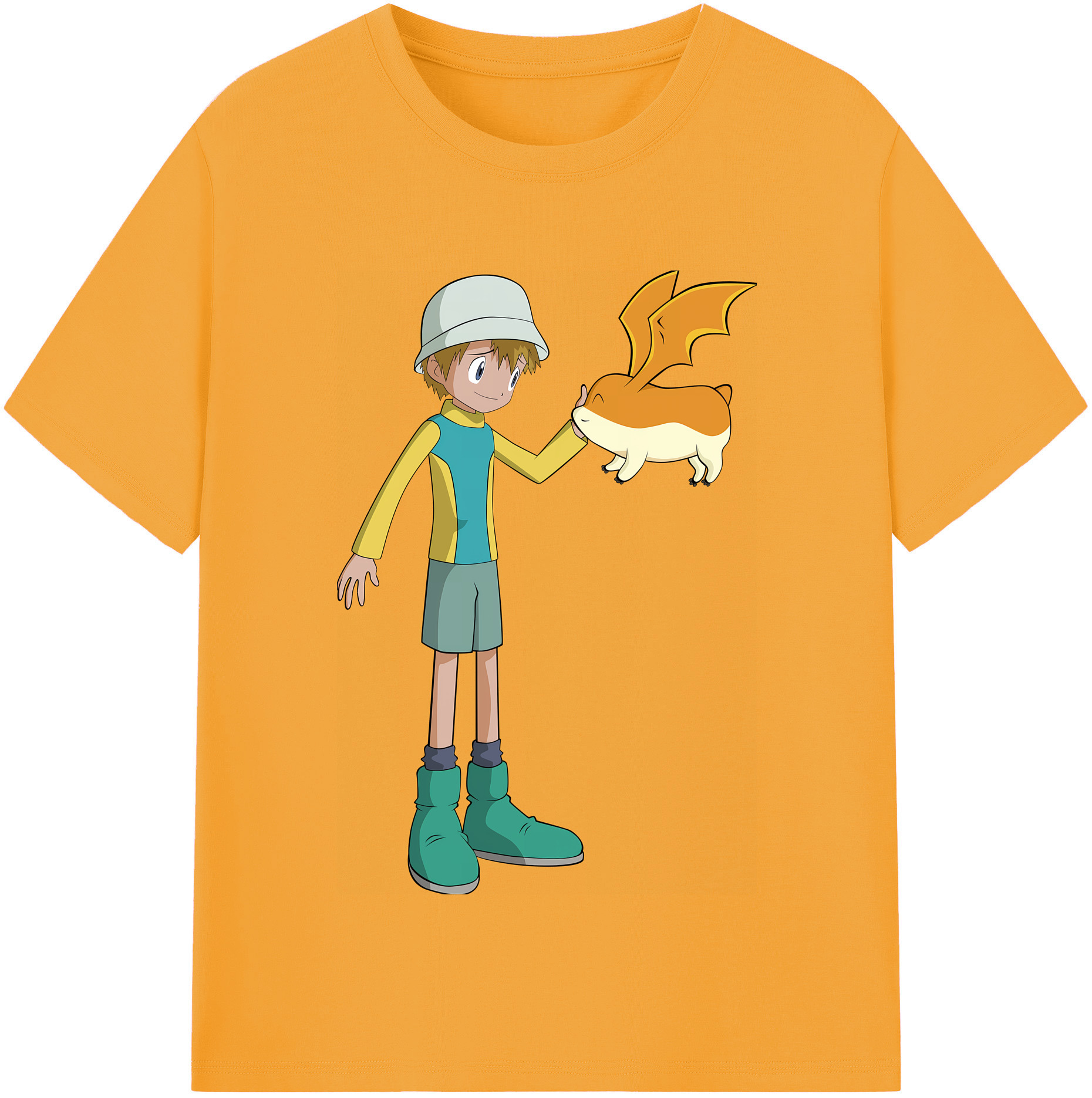 （画像用） Digimon デジタルモンスター/デジモン 綿100％半袖Tシャツ（フロントプリント）