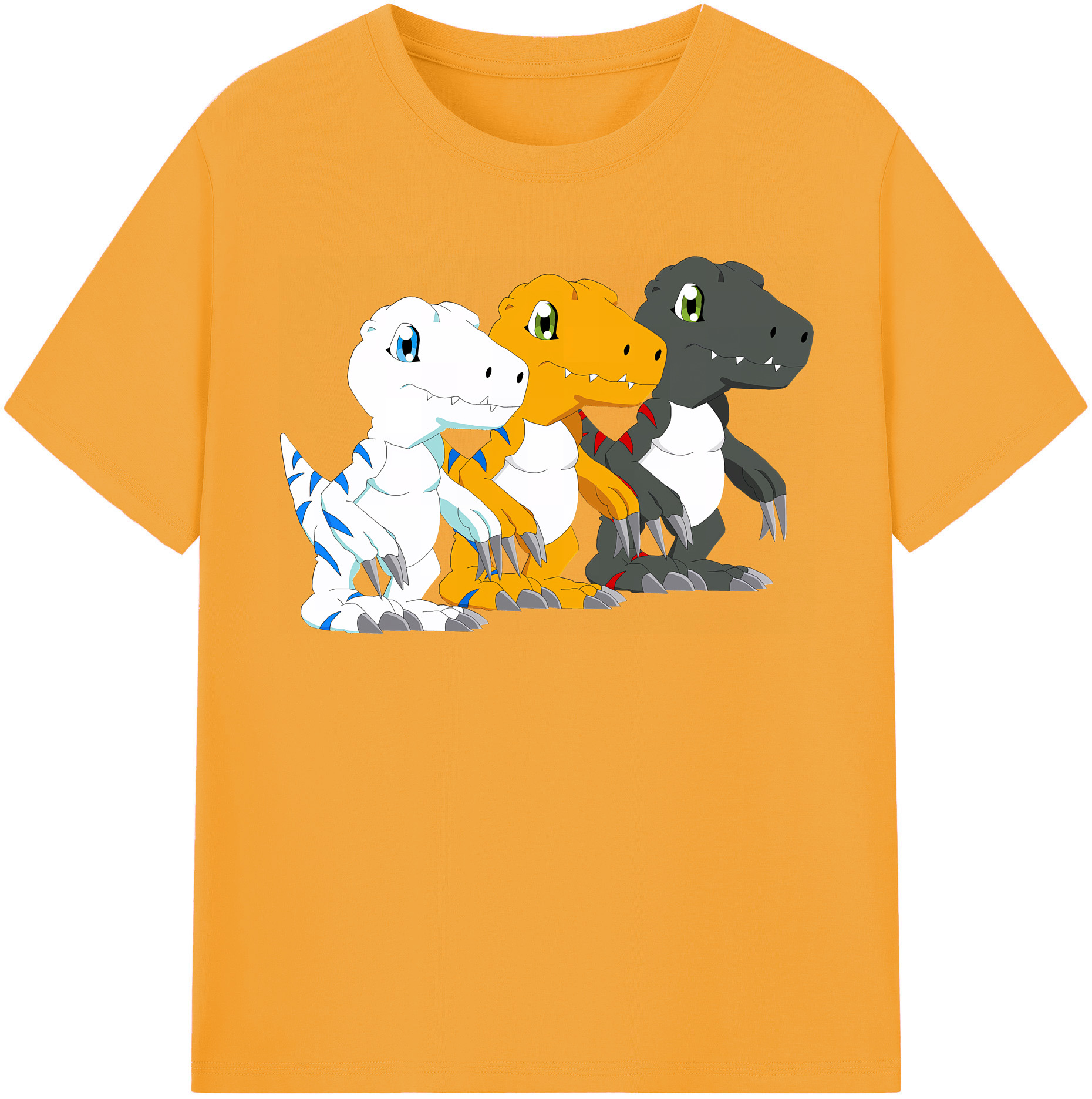 （画像用） Digimon デジタルモンスター/デジモン 綿100％半袖Tシャツ（フロントプリント）