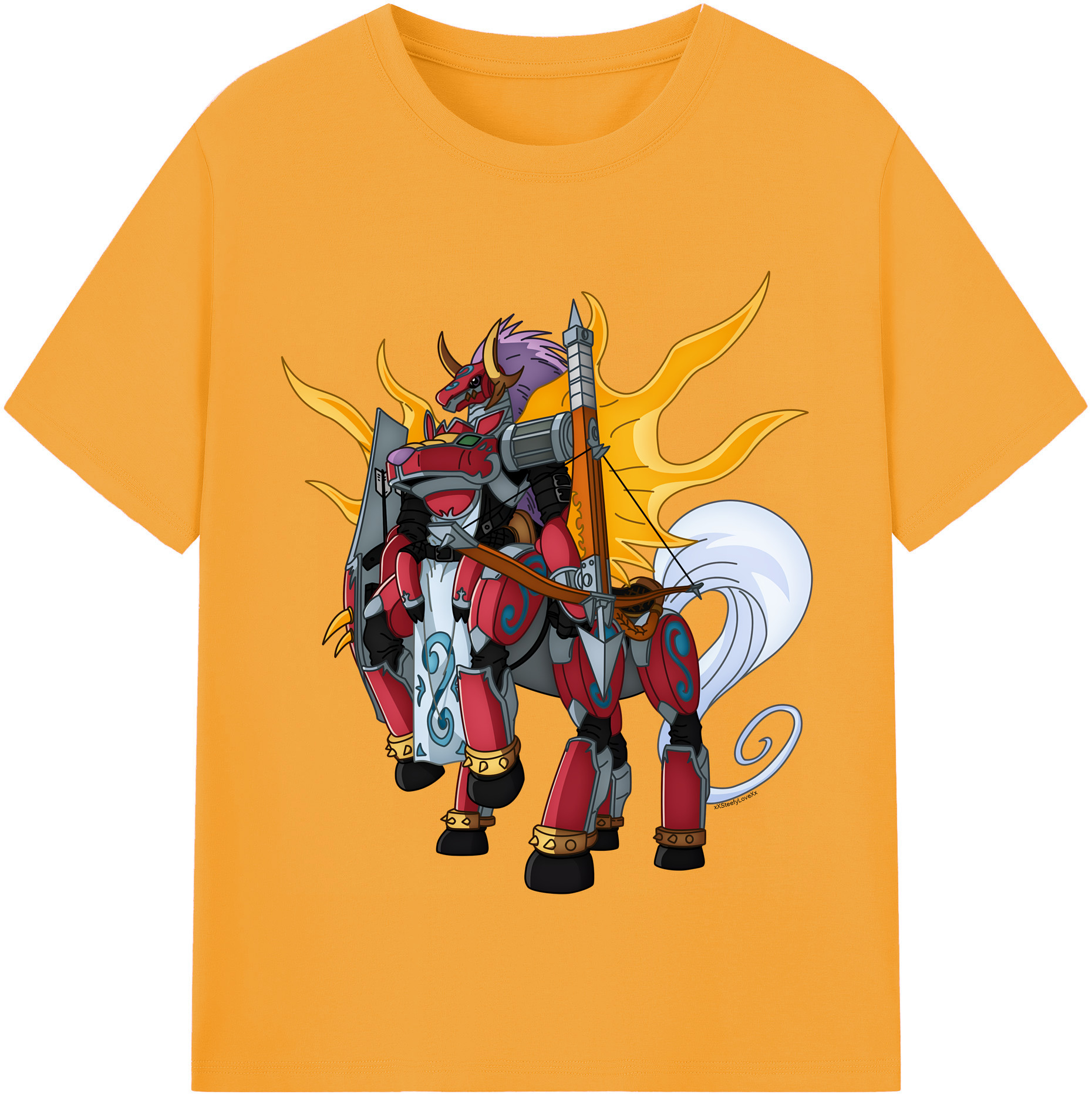 （画像用） Digimon デジタルモンスター/デジモン 綿100％半袖Tシャツ（フロントプリント）