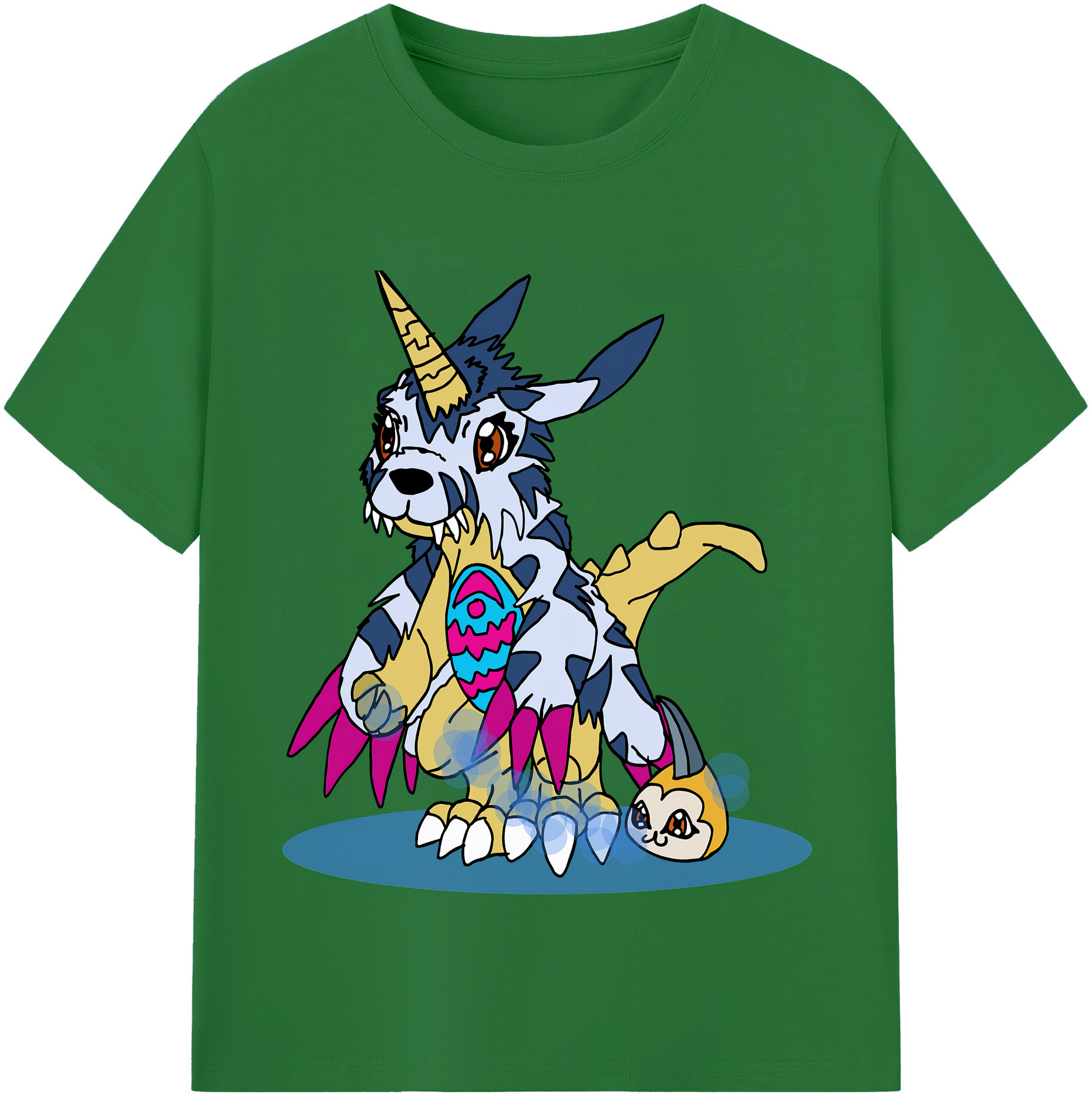 （画像用） Digimon デジタルモンスター/デジモン 綿100％半袖Tシャツ（フロントプリント）