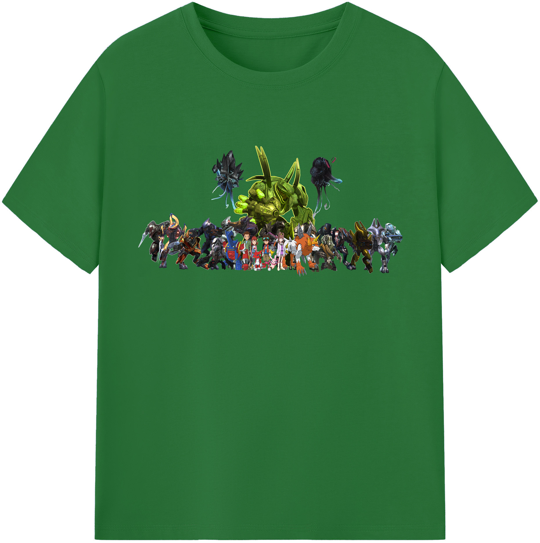 （画像用） Digimon デジタルモンスター/デジモン 綿100％半袖Tシャツ（フロントプリント）