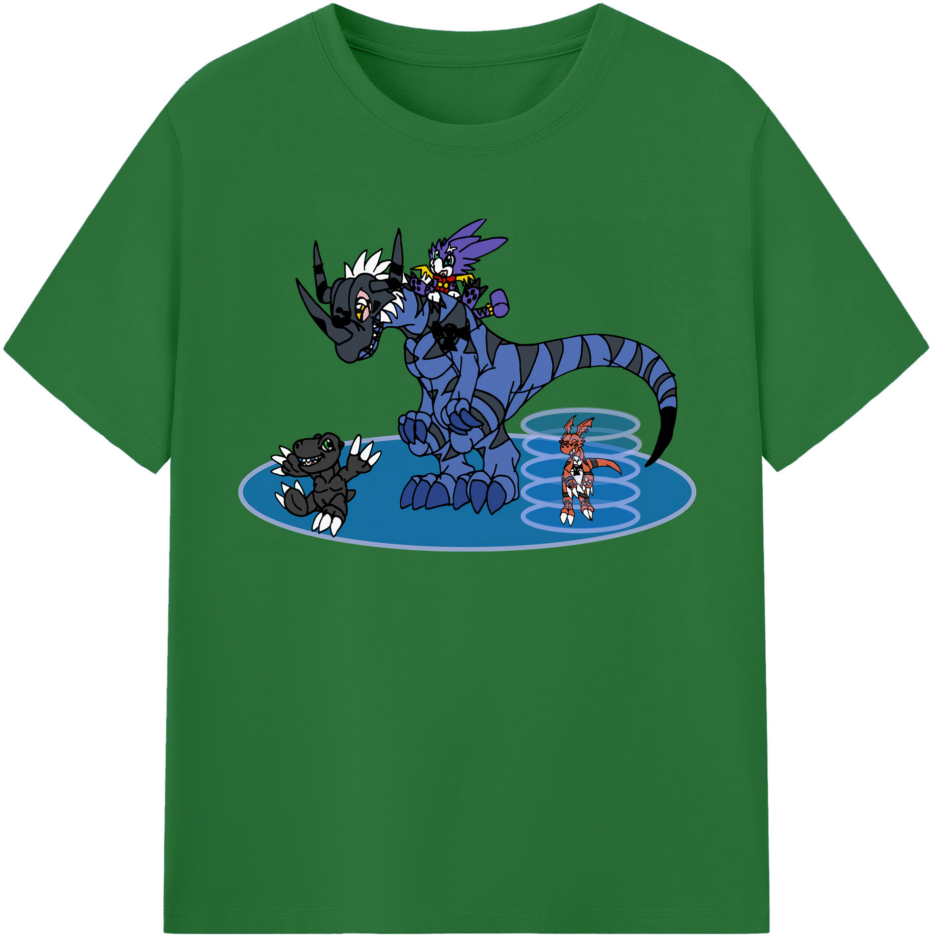 （画像用） Digimon デジタルモンスター/デジモン 綿100％半袖Tシャツ（フロントプリント）