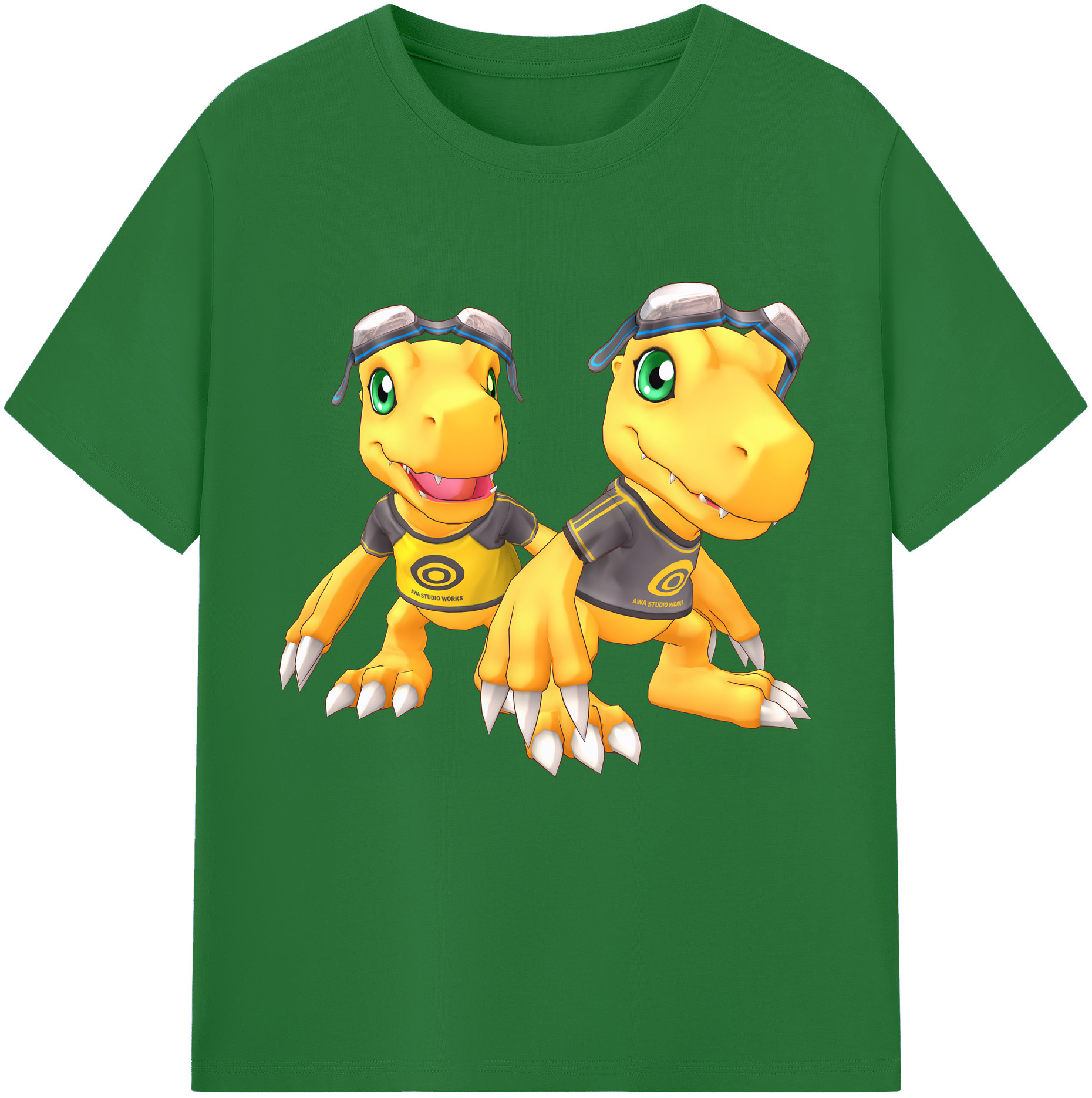 （画像用） Digimon デジタルモンスター/デジモン 綿100％半袖Tシャツ（フロントプリント）