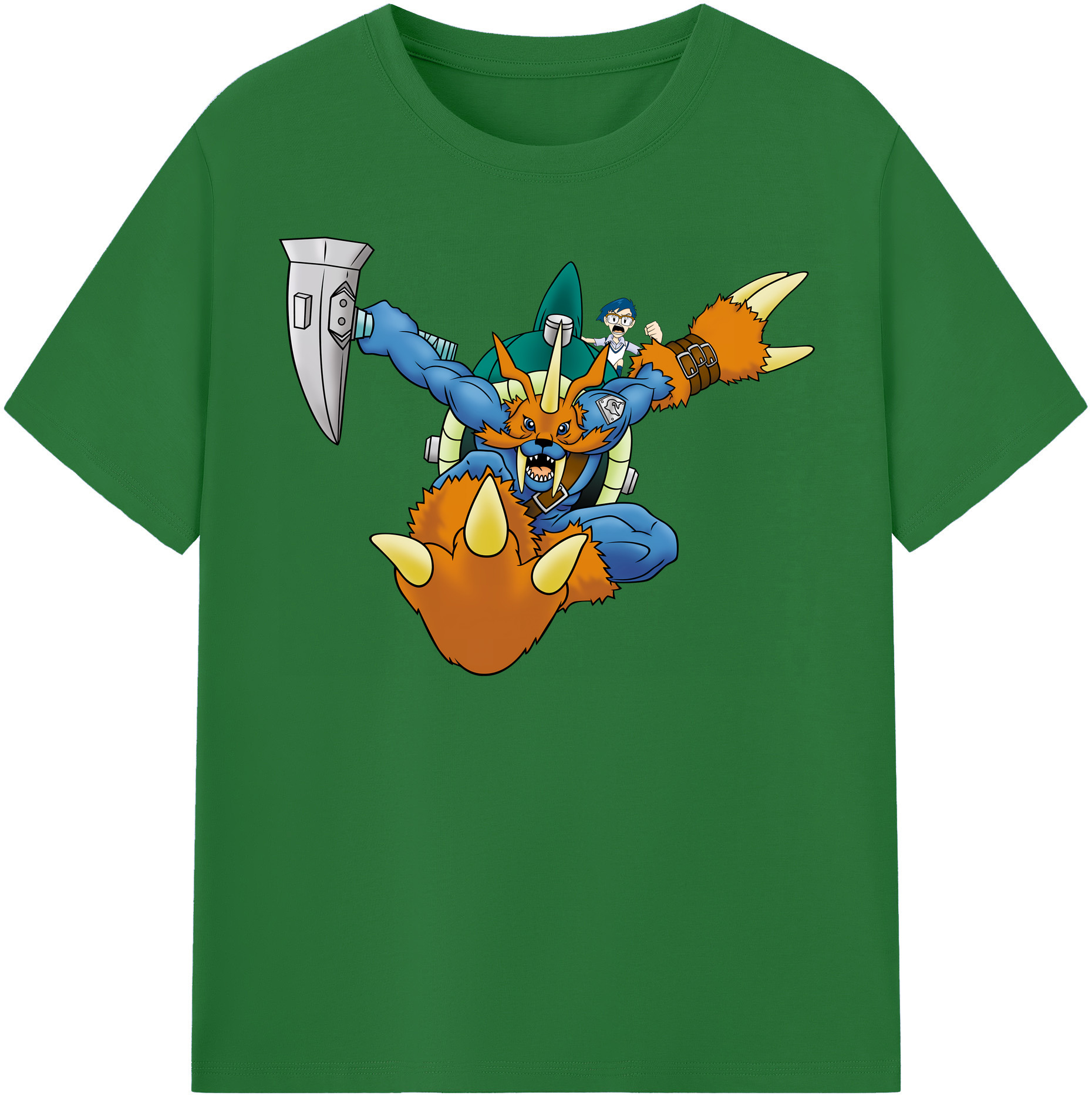 （画像用） Digimon デジタルモンスター/デジモン 綿100％半袖Tシャツ（フロントプリント）