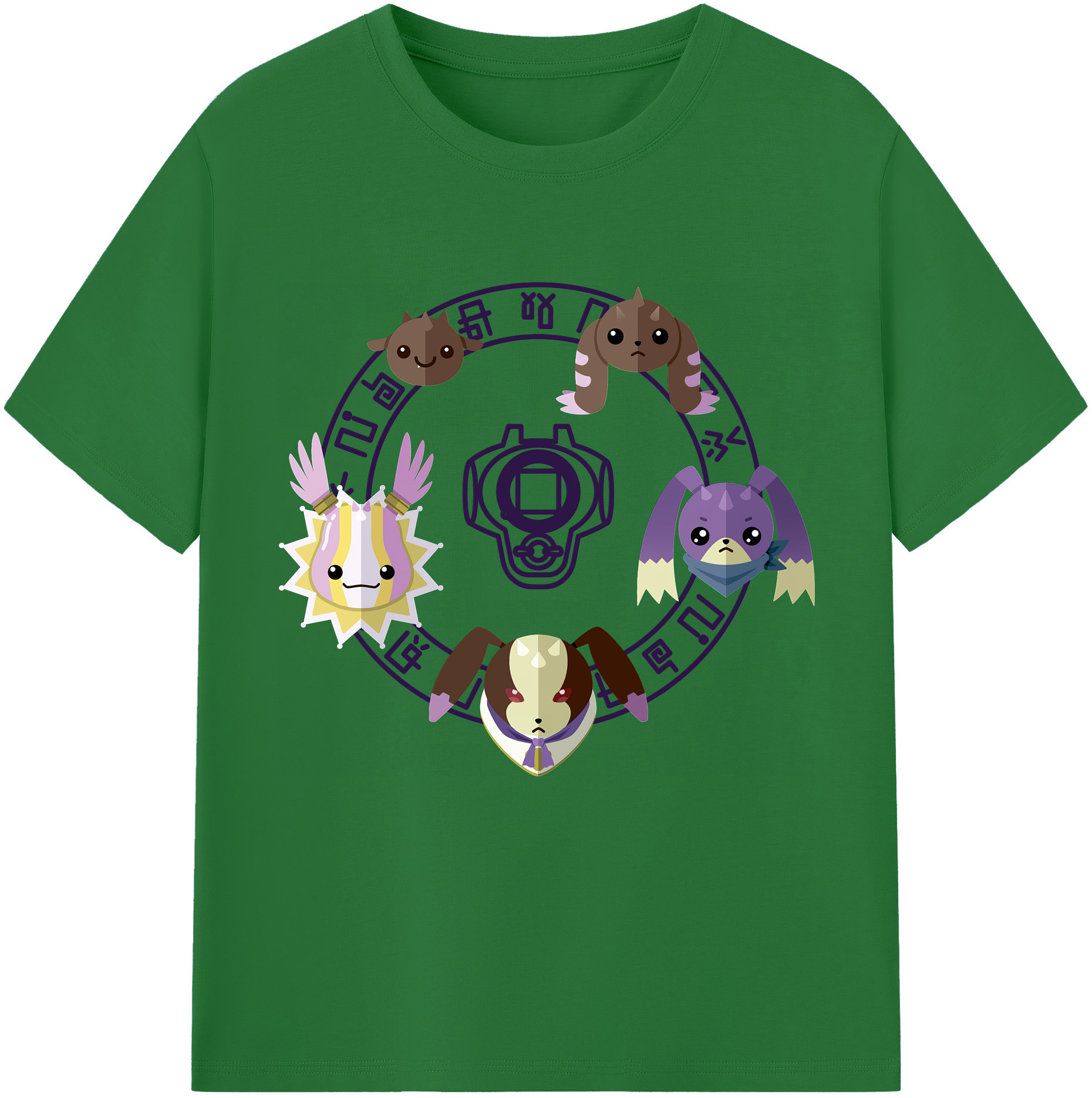 （画像用） Digimon デジタルモンスター/デジモン 綿100％半袖Tシャツ（フロントプリント）