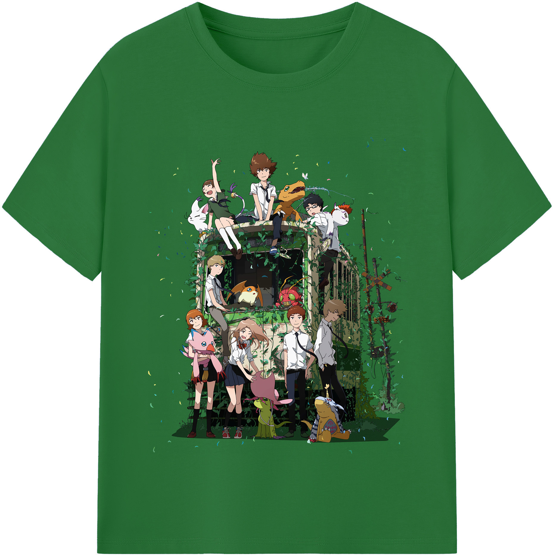 （画像用） Digimon デジタルモンスター/デジモン 綿100％半袖Tシャツ（フロントプリント）