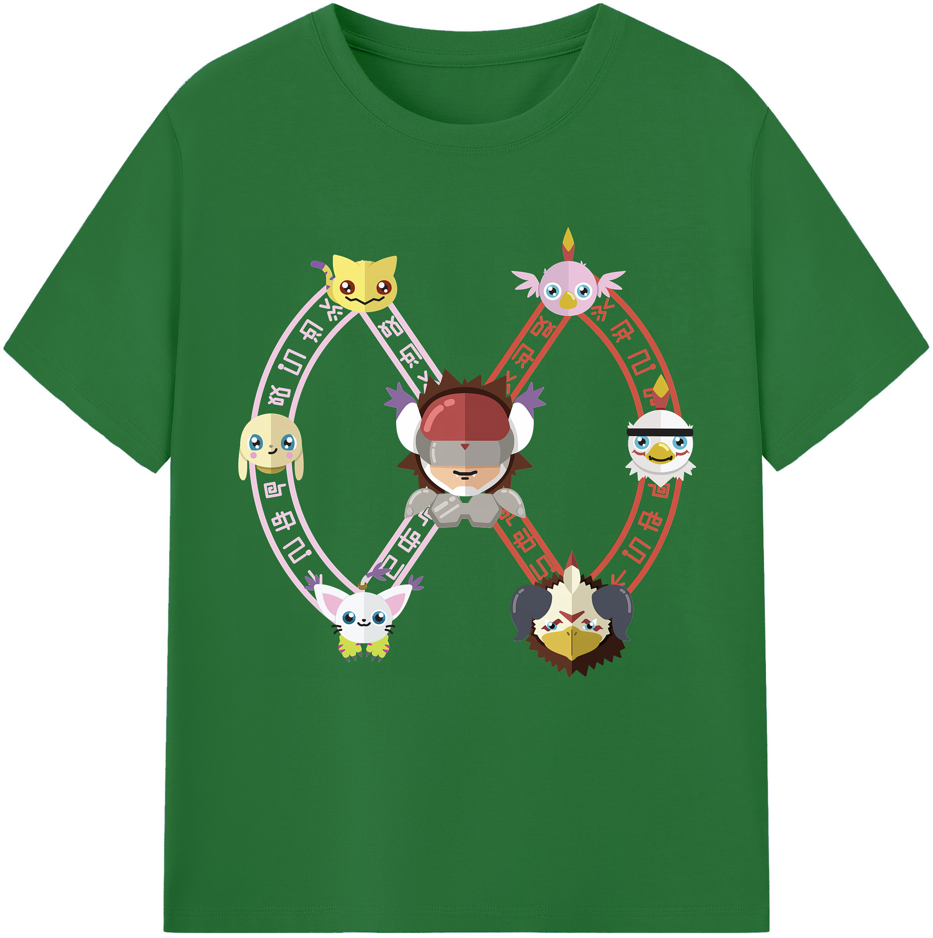 （画像用） Digimon デジタルモンスター/デジモン 綿100％半袖Tシャツ（フロントプリント）