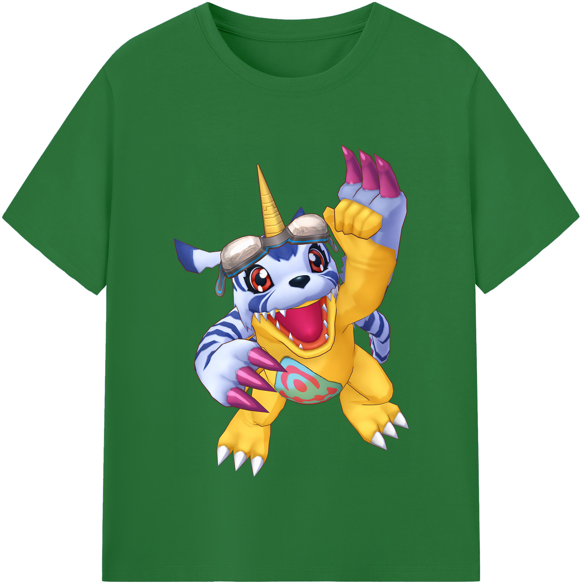 （画像用） Digimon デジタルモンスター/デジモン 綿100％半袖Tシャツ（フロントプリント）
