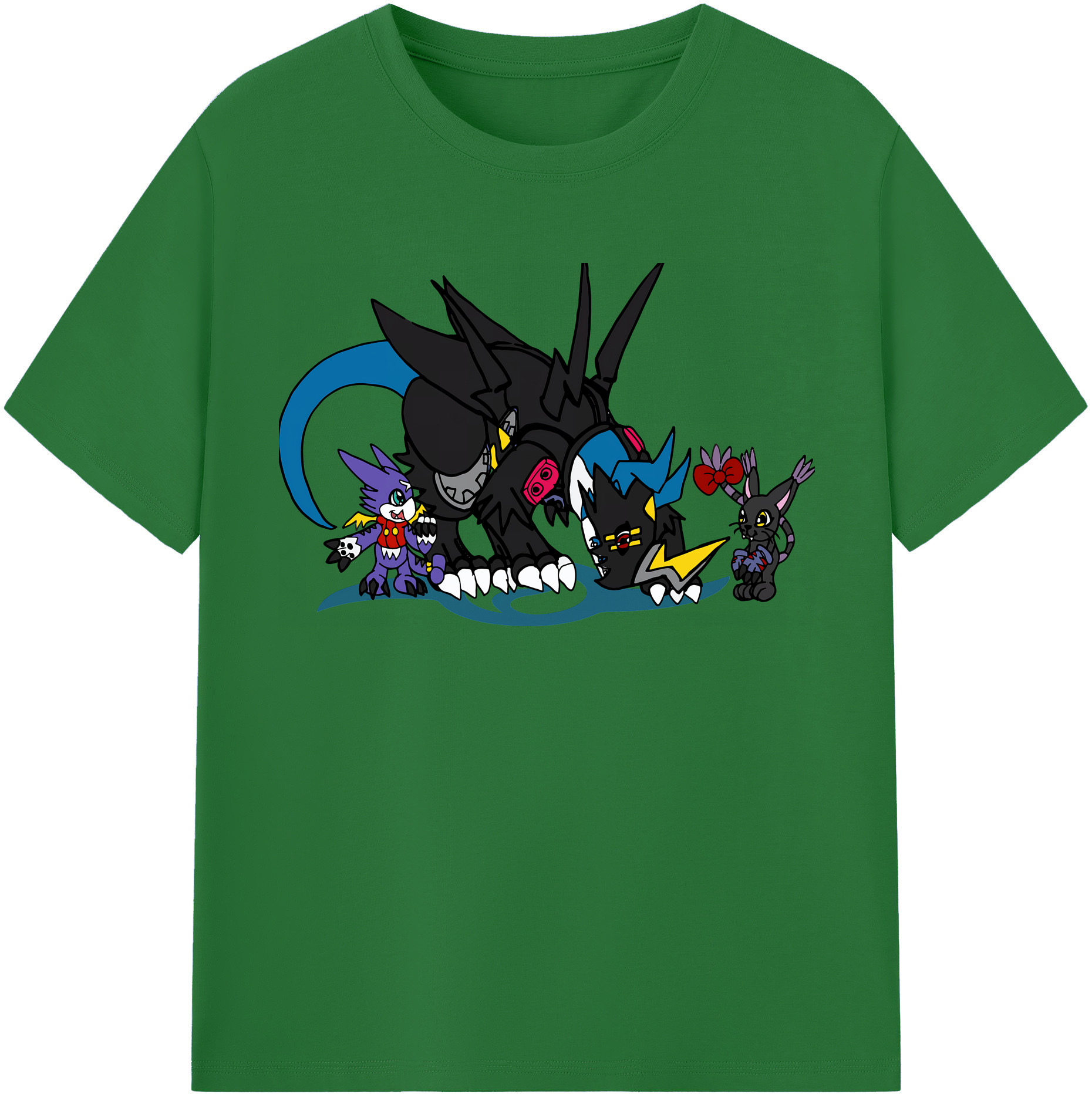 （画像用） Digimon デジタルモンスター/デジモン 綿100％半袖Tシャツ（フロントプリント）