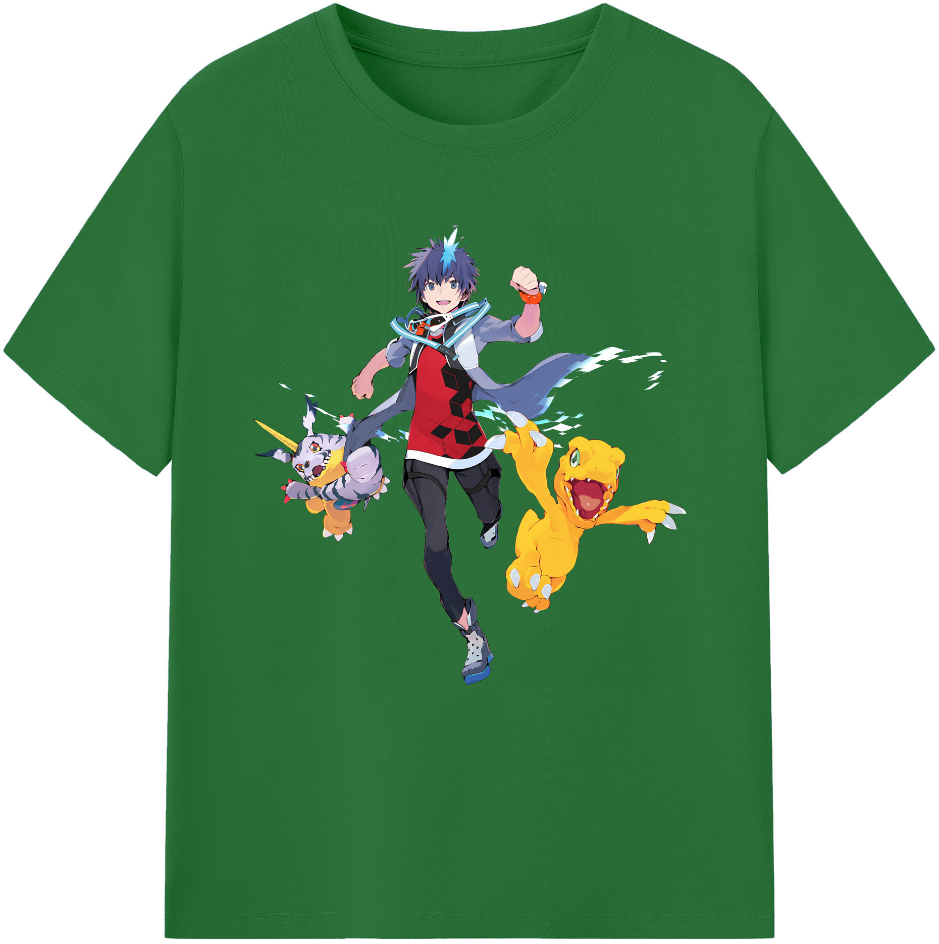 （画像用） Digimon デジタルモンスター/デジモン 綿100％半袖Tシャツ（フロントプリント）