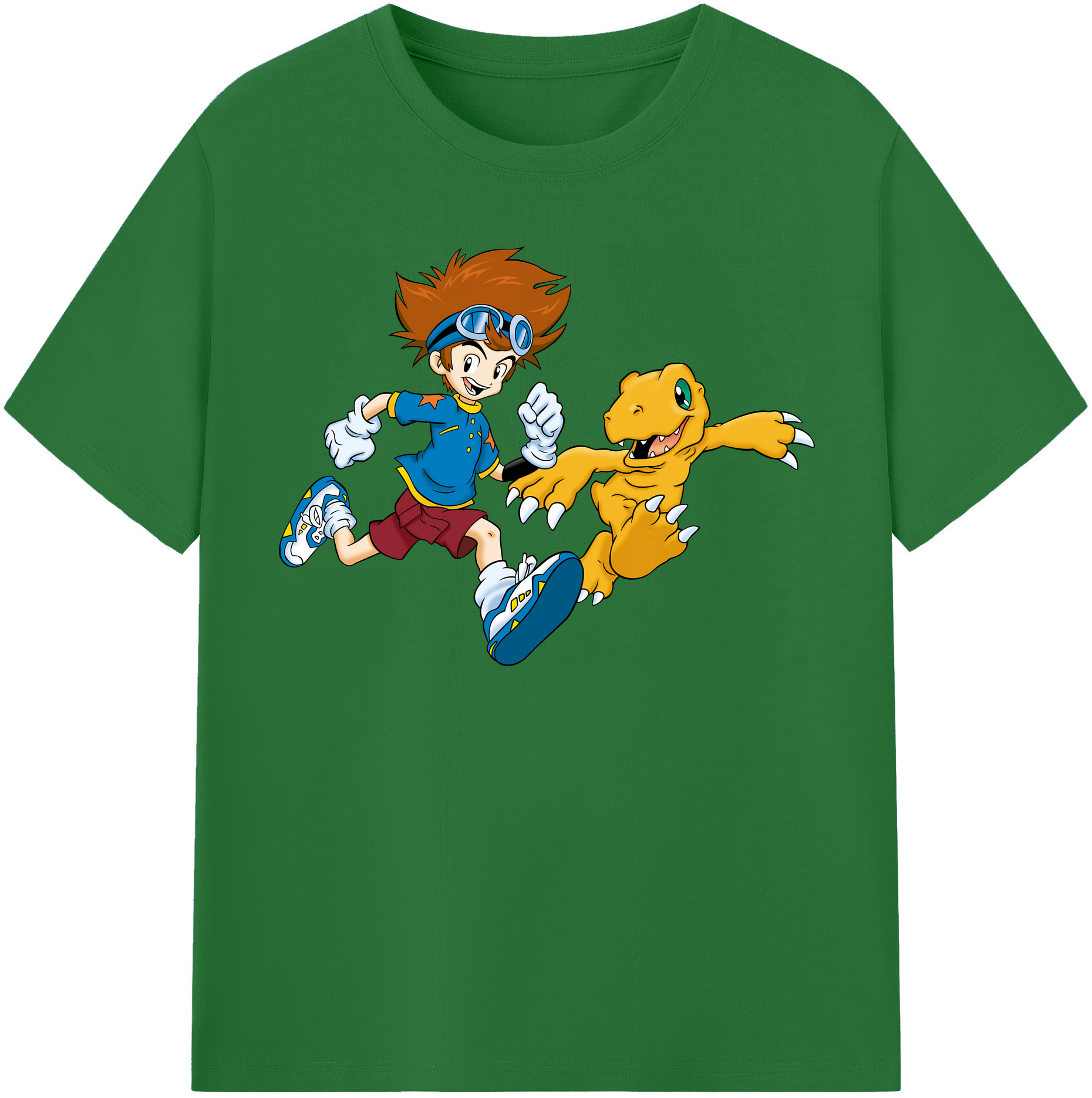 （画像用） Digimon デジタルモンスター/デジモン 綿100％半袖Tシャツ（フロントプリント）