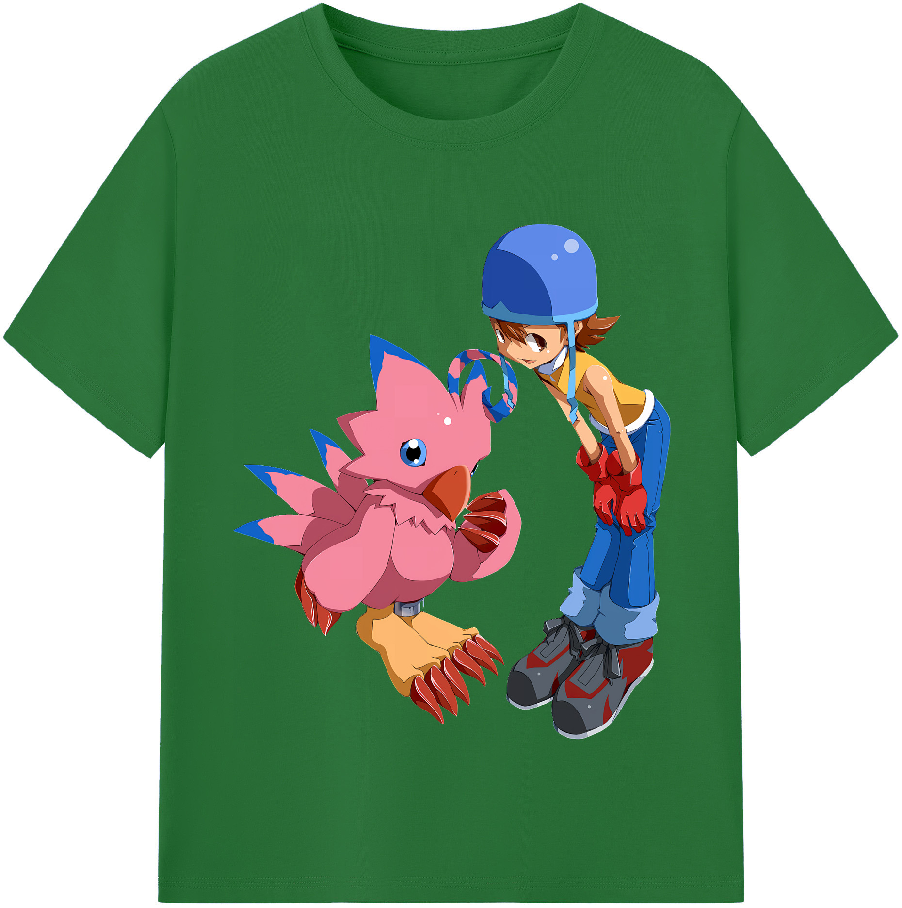 （画像用） Digimon デジタルモンスター/デジモン 綿100％半袖Tシャツ（フロントプリント）