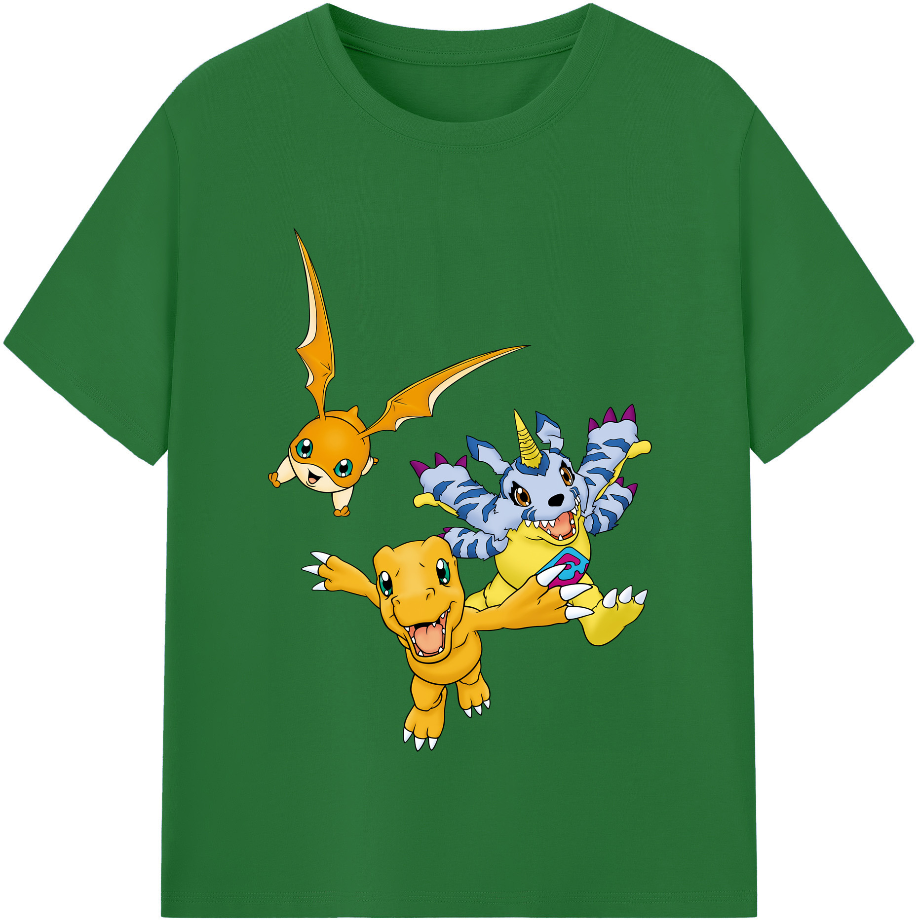 （画像用） Digimon デジタルモンスター/デジモン 綿100％半袖Tシャツ（フロントプリント）