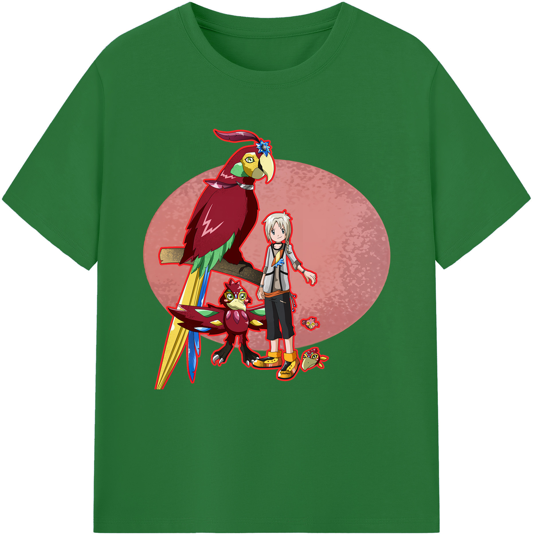（画像用） Digimon デジタルモンスター/デジモン 綿100％半袖Tシャツ（フロントプリント）