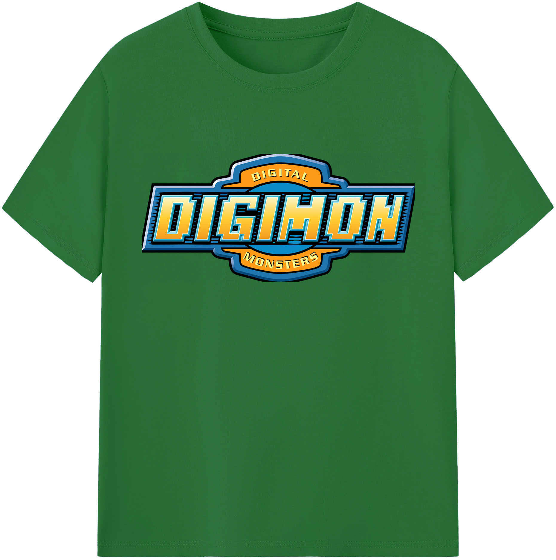 （画像用） Digimon デジタルモンスター/デジモン 綿100％半袖Tシャツ（フロントプリント）