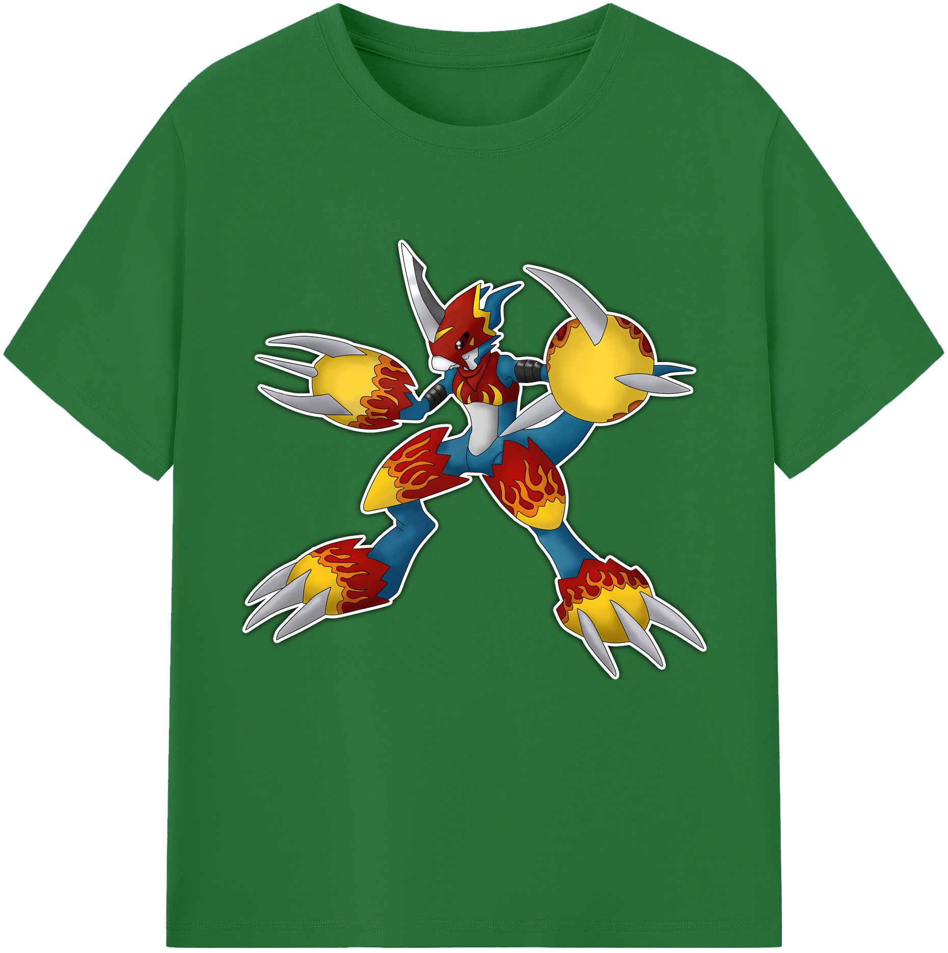 （画像用） Digimon デジタルモンスター/デジモン 綿100％半袖Tシャツ（フロントプリント）