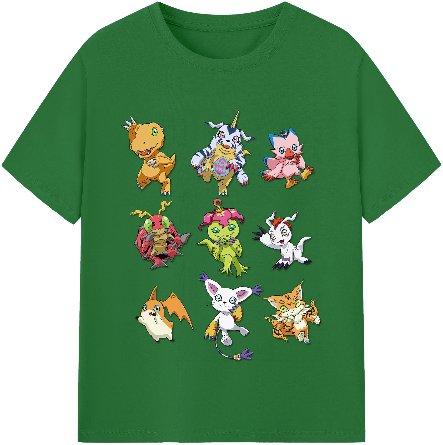 （画像用） Digimon デジタルモンスター/デジモン 綿100％半袖Tシャツ（フロントプリント）