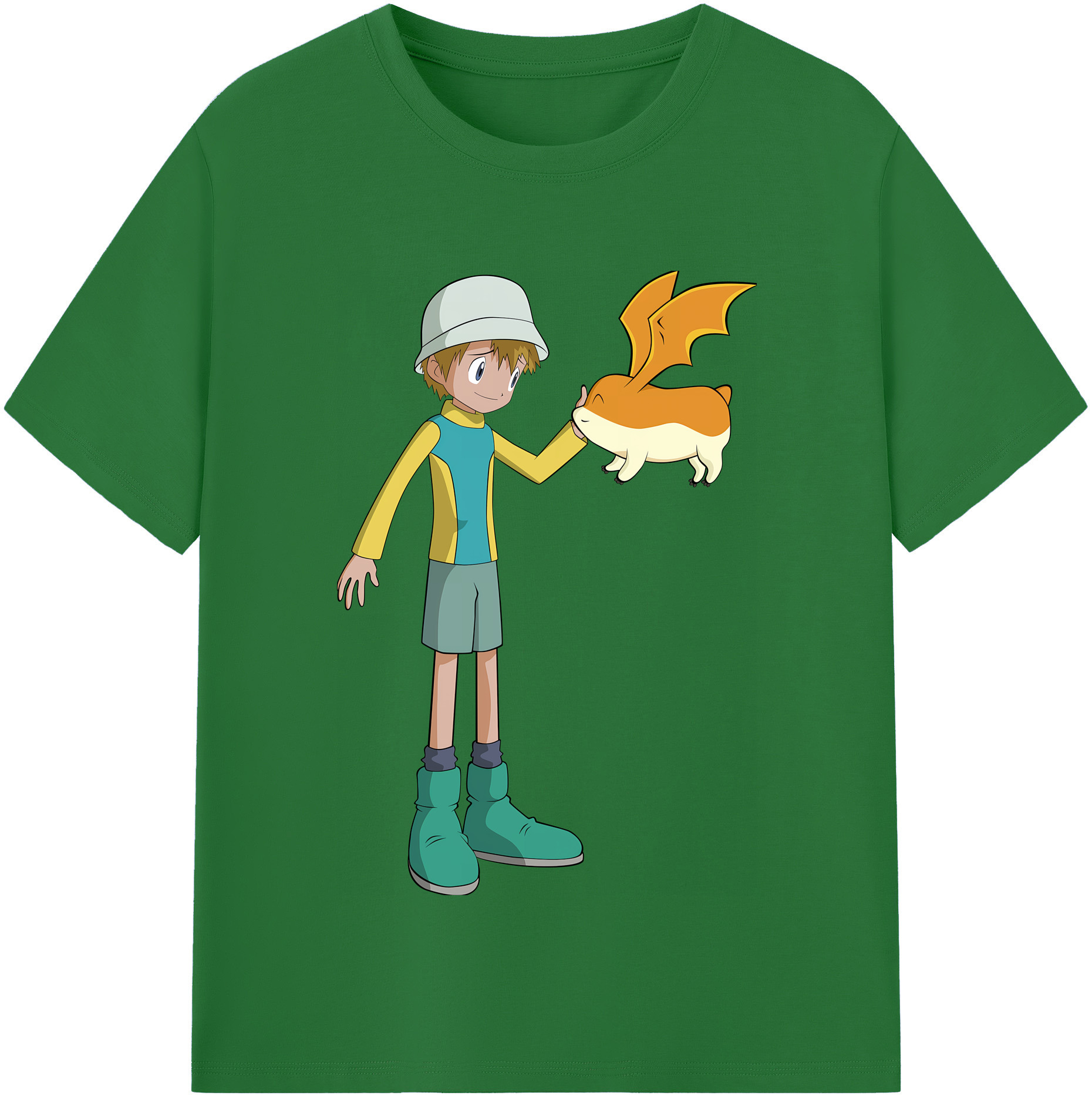 （画像用） Digimon デジタルモンスター/デジモン 綿100％半袖Tシャツ（フロントプリント）