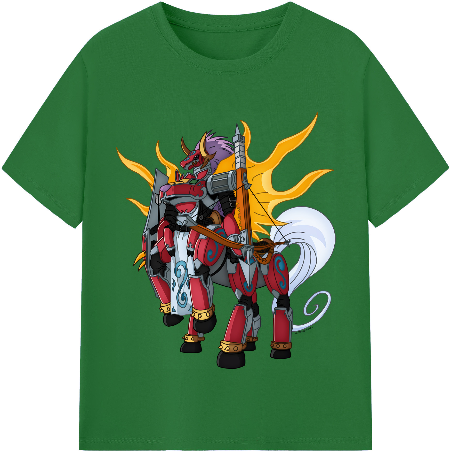 （画像用） Digimon デジタルモンスター/デジモン 綿100％半袖Tシャツ（フロントプリント）