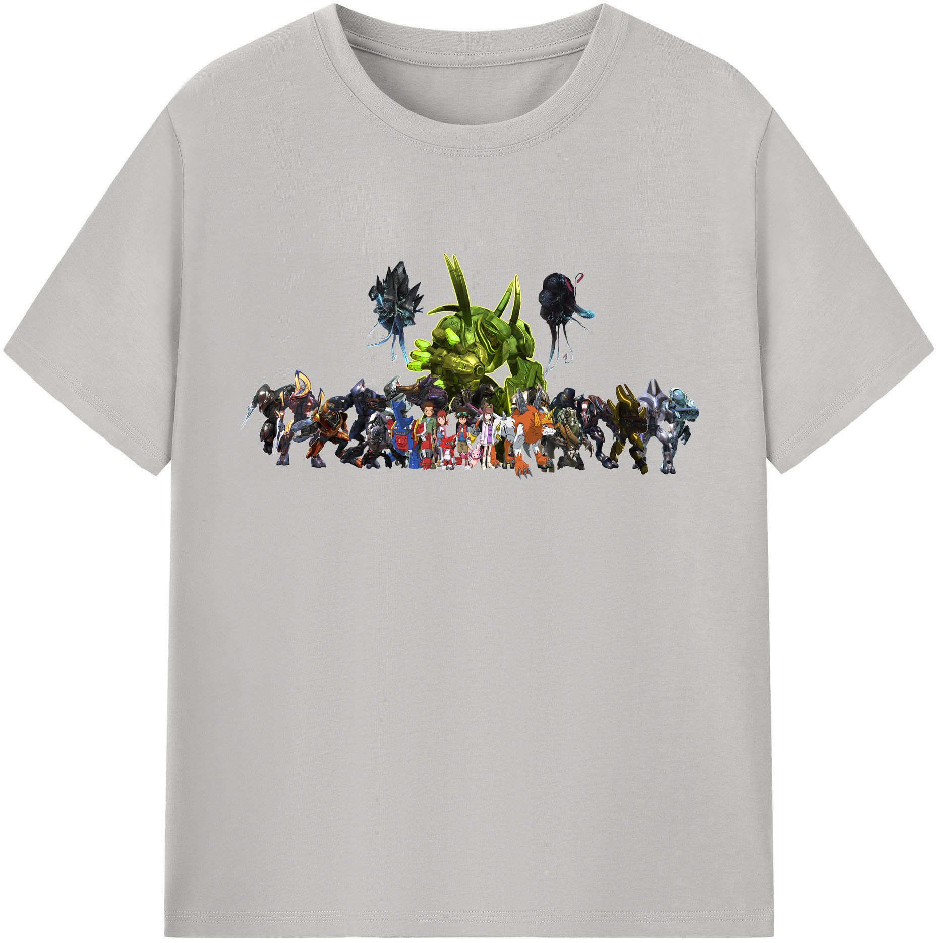 （画像用） Digimon デジタルモンスター/デジモン 綿100％半袖Tシャツ（フロントプリント）