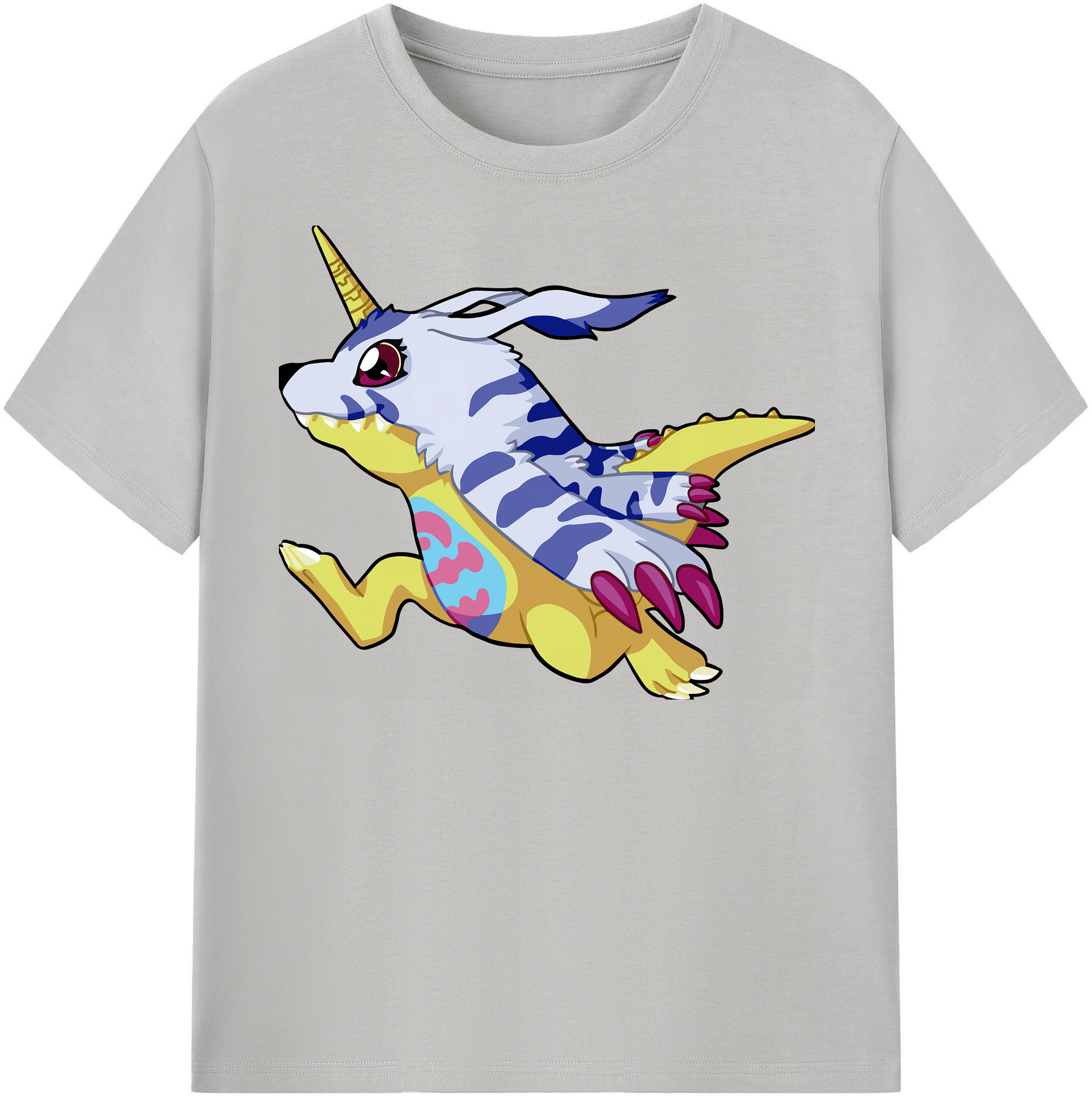 （画像用） Digimon デジタルモンスター/デジモン 綿100％半袖Tシャツ（フロントプリント）