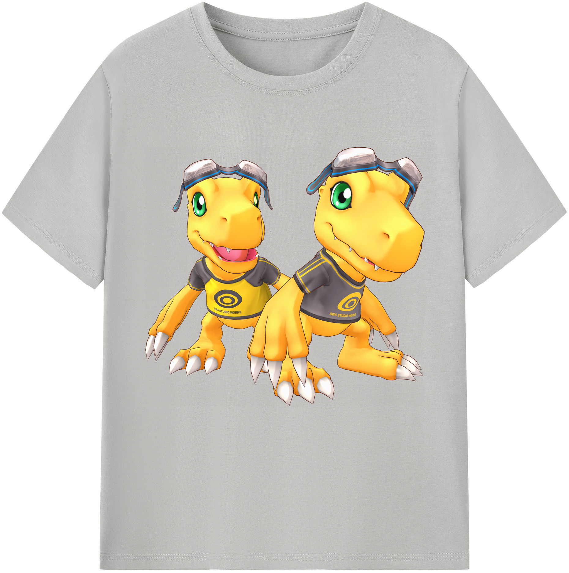（画像用） Digimon デジタルモンスター/デジモン 綿100％半袖Tシャツ（フロントプリント）