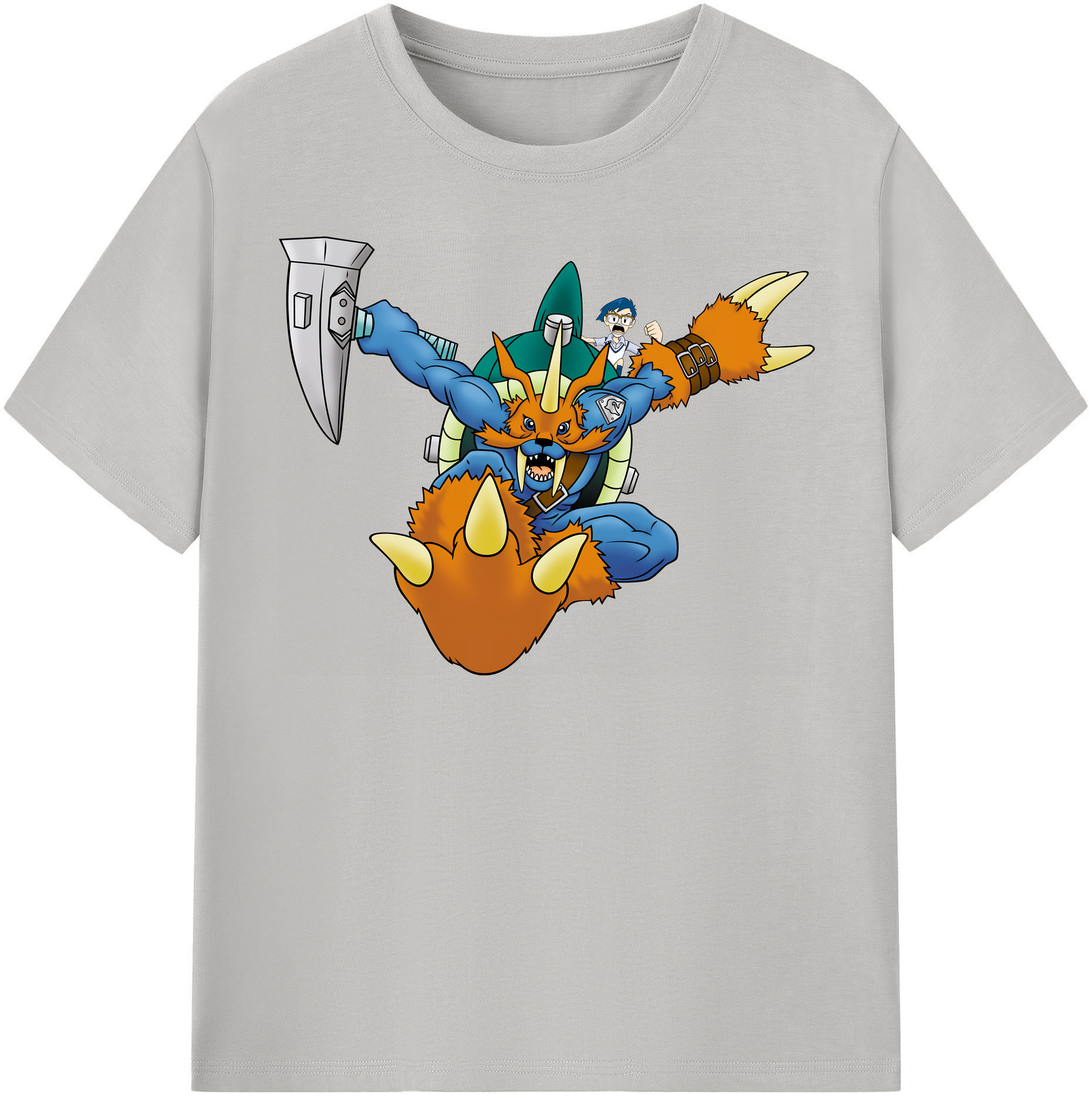 （画像用） Digimon デジタルモンスター/デジモン 綿100％半袖Tシャツ（フロントプリント）