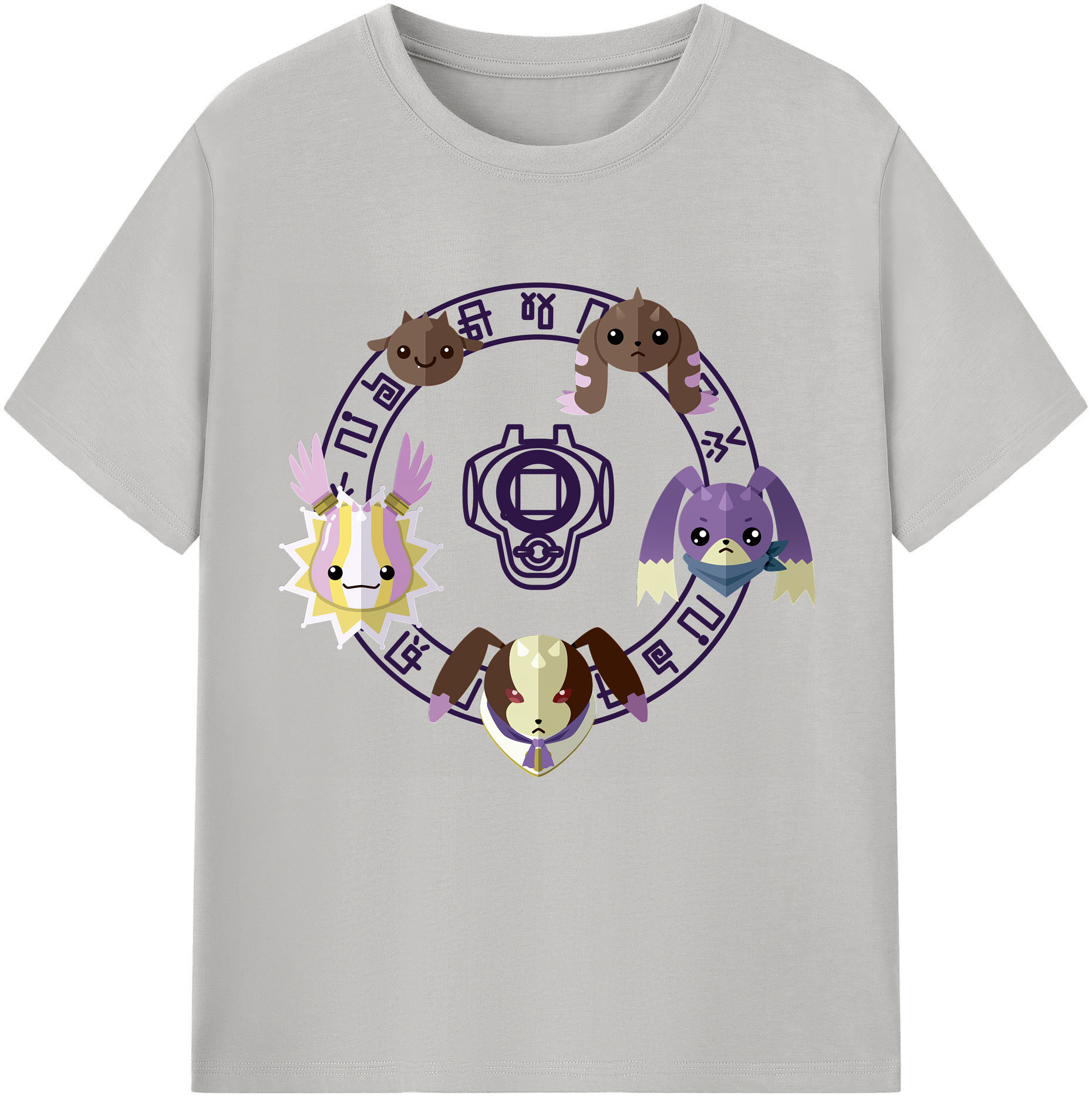 （画像用） Digimon デジタルモンスター/デジモン 綿100％半袖Tシャツ（フロントプリント）