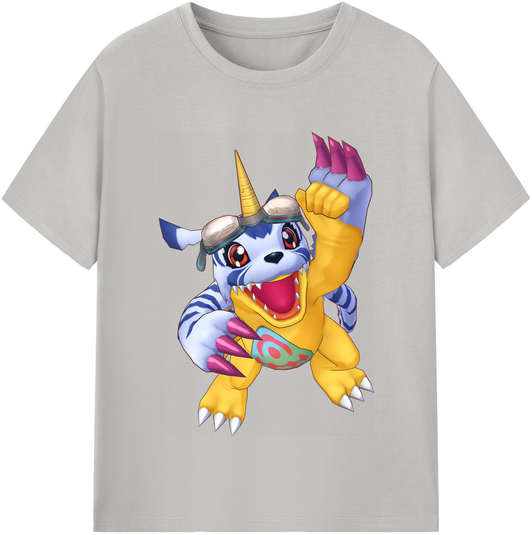 （画像用） Digimon デジタルモンスター/デジモン 綿100％半袖Tシャツ（フロントプリント）