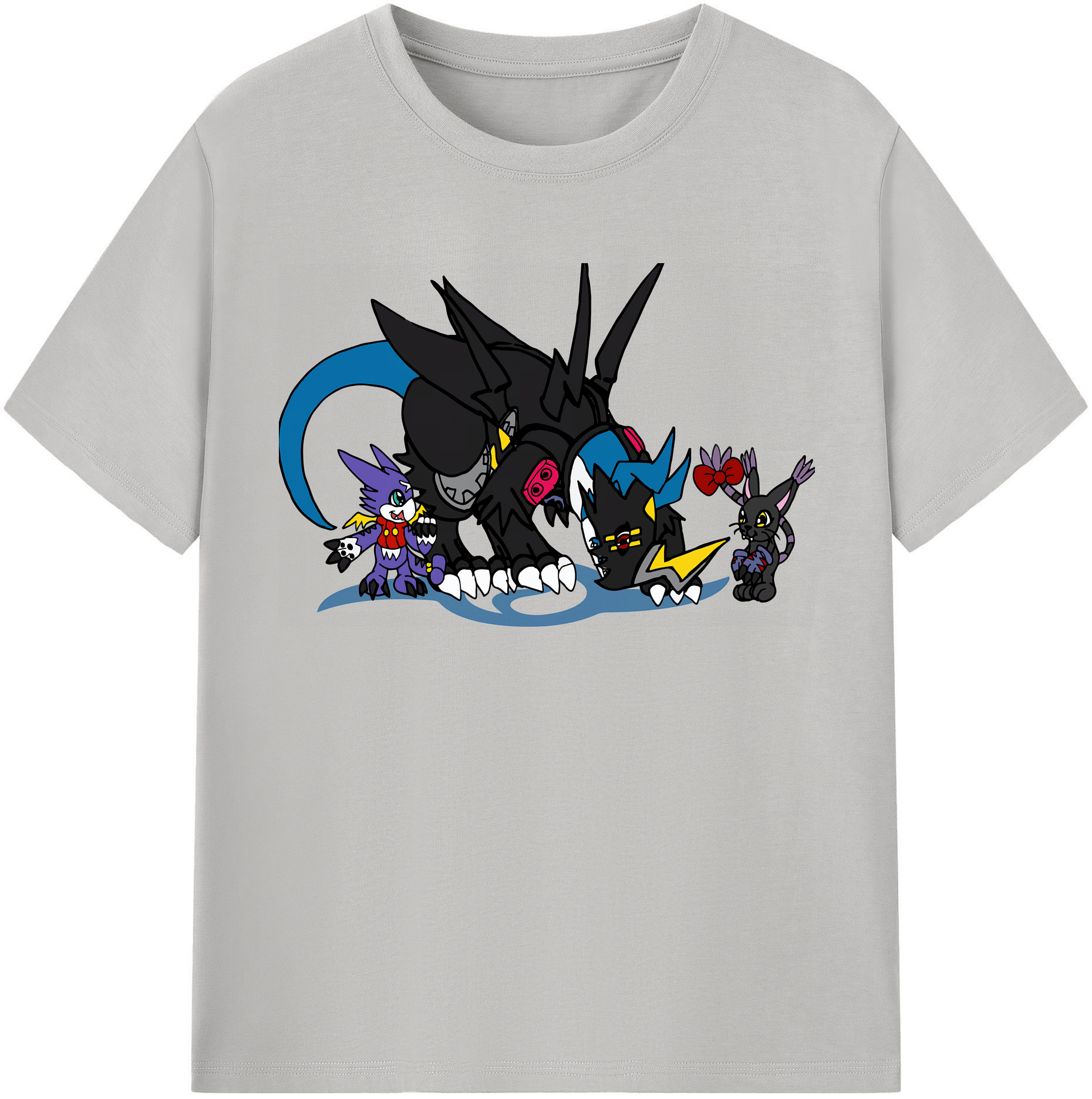 （画像用） Digimon デジタルモンスター/デジモン 綿100％半袖Tシャツ（フロントプリント）