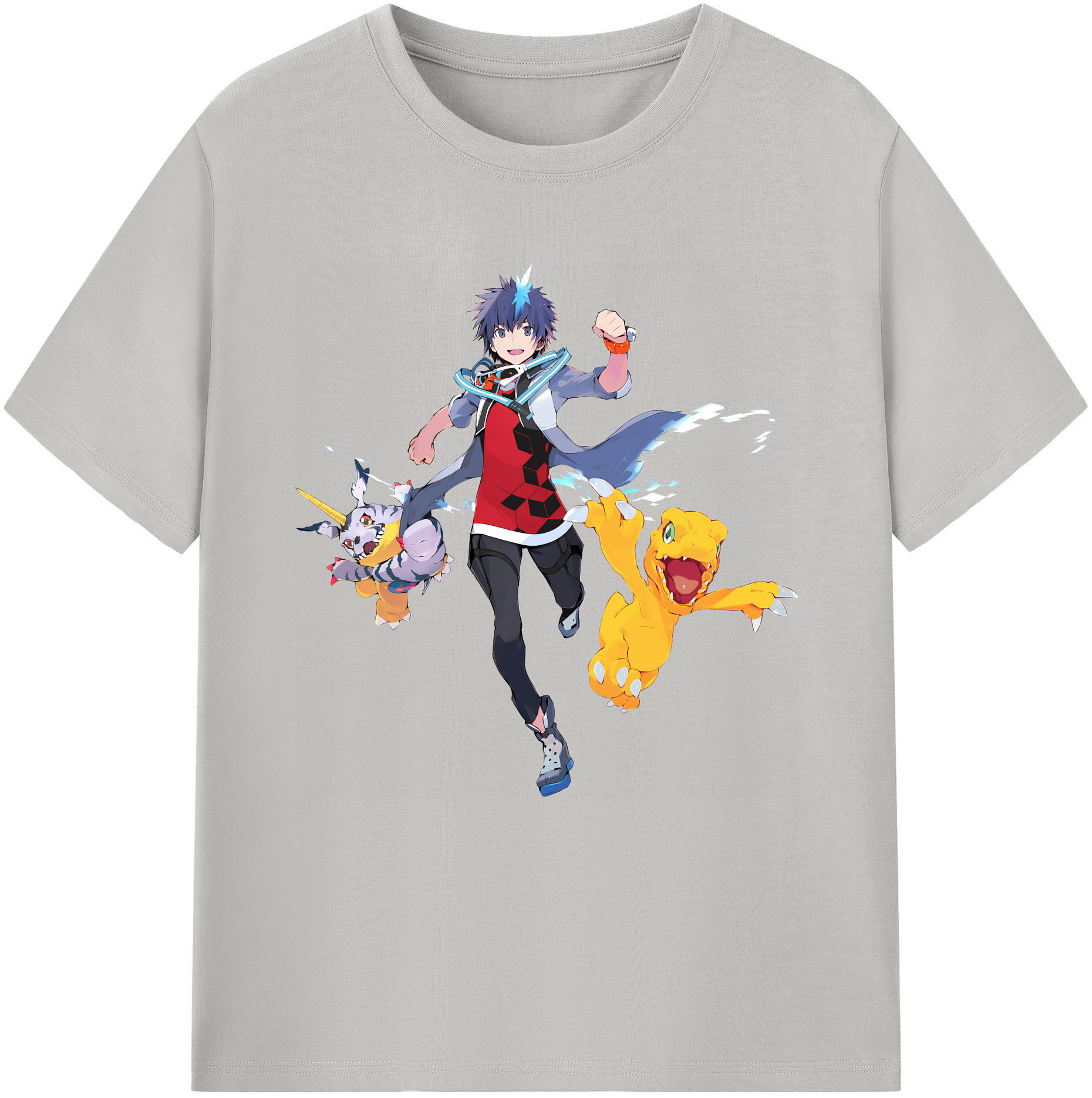 （画像用） Digimon デジタルモンスター/デジモン 綿100％半袖Tシャツ（フロントプリント）