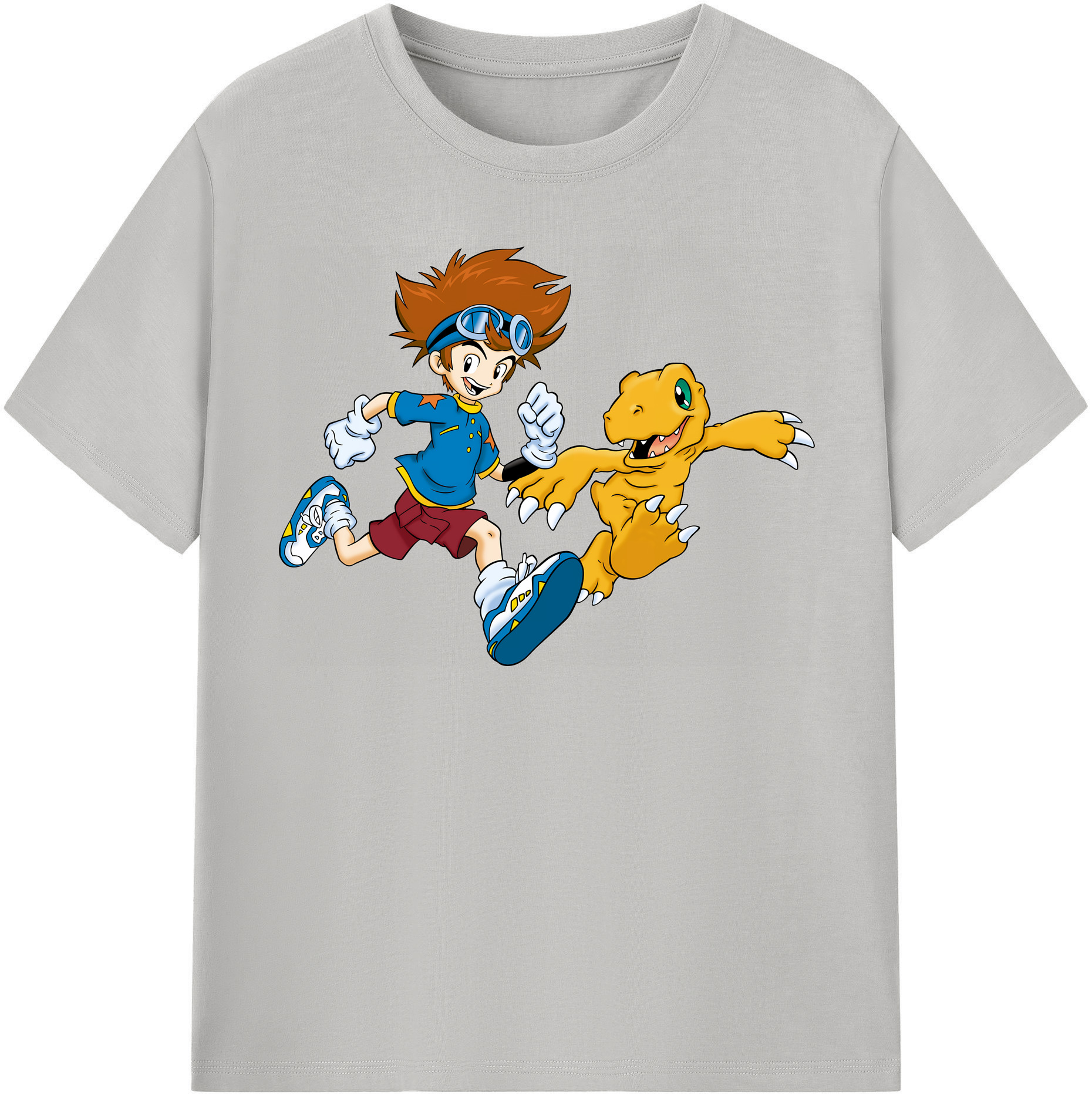 （画像用） Digimon デジタルモンスター/デジモン 綿100％半袖Tシャツ（フロントプリント）