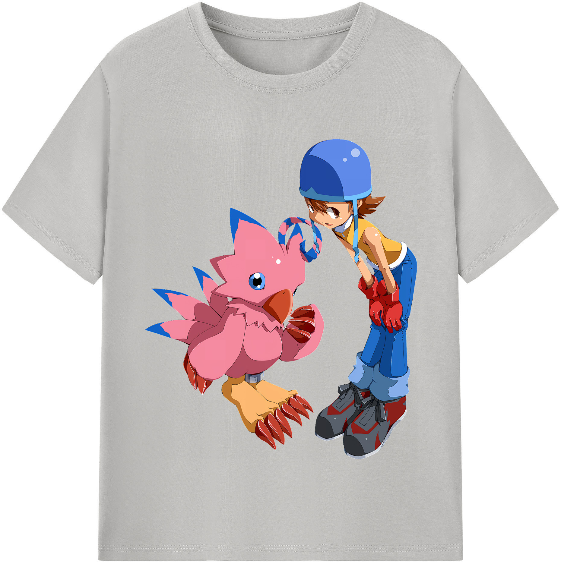 （画像用） Digimon デジタルモンスター/デジモン 綿100％半袖Tシャツ（フロントプリント）