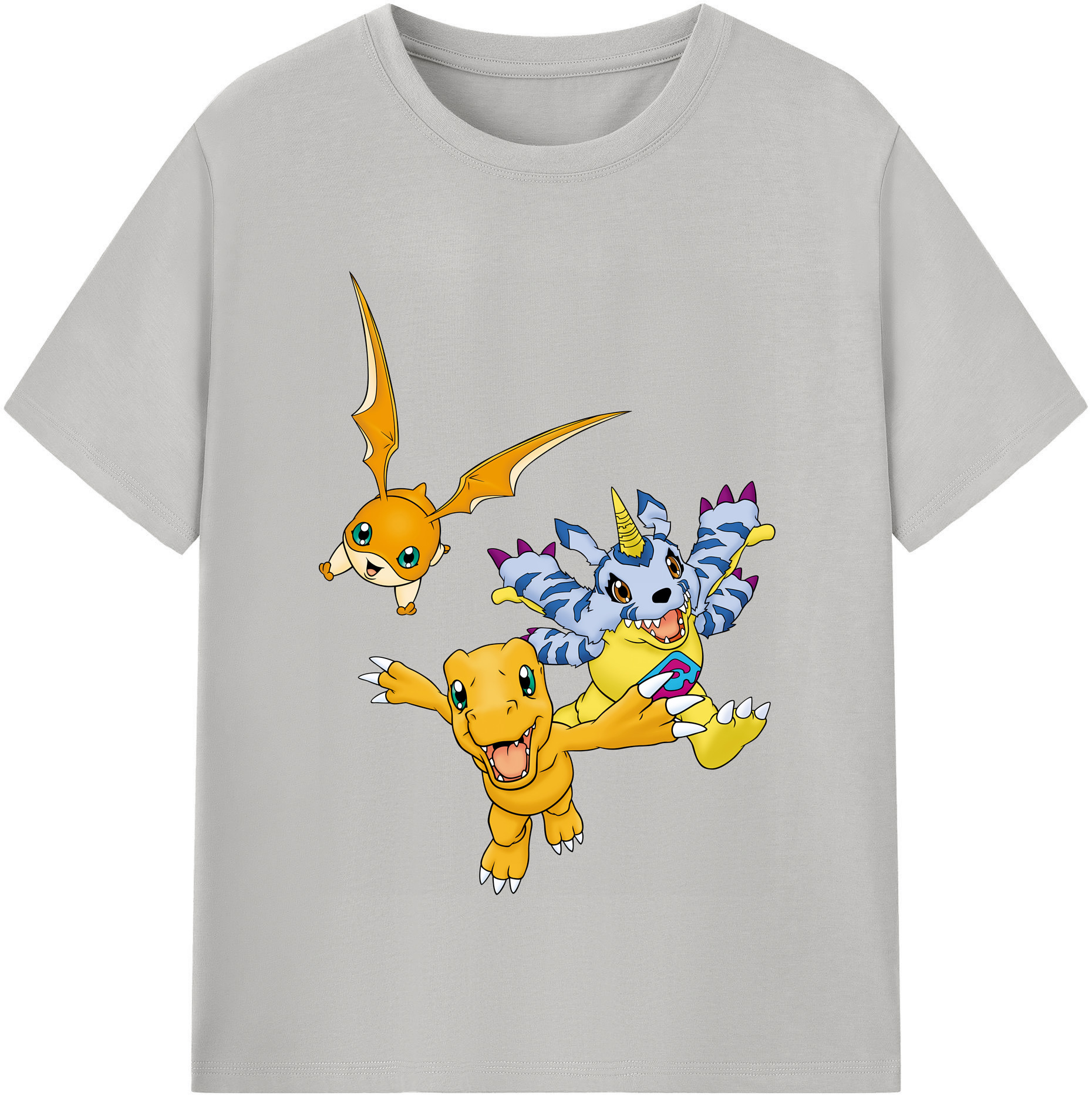 （画像用） Digimon デジタルモンスター/デジモン 綿100％半袖Tシャツ（フロントプリント）