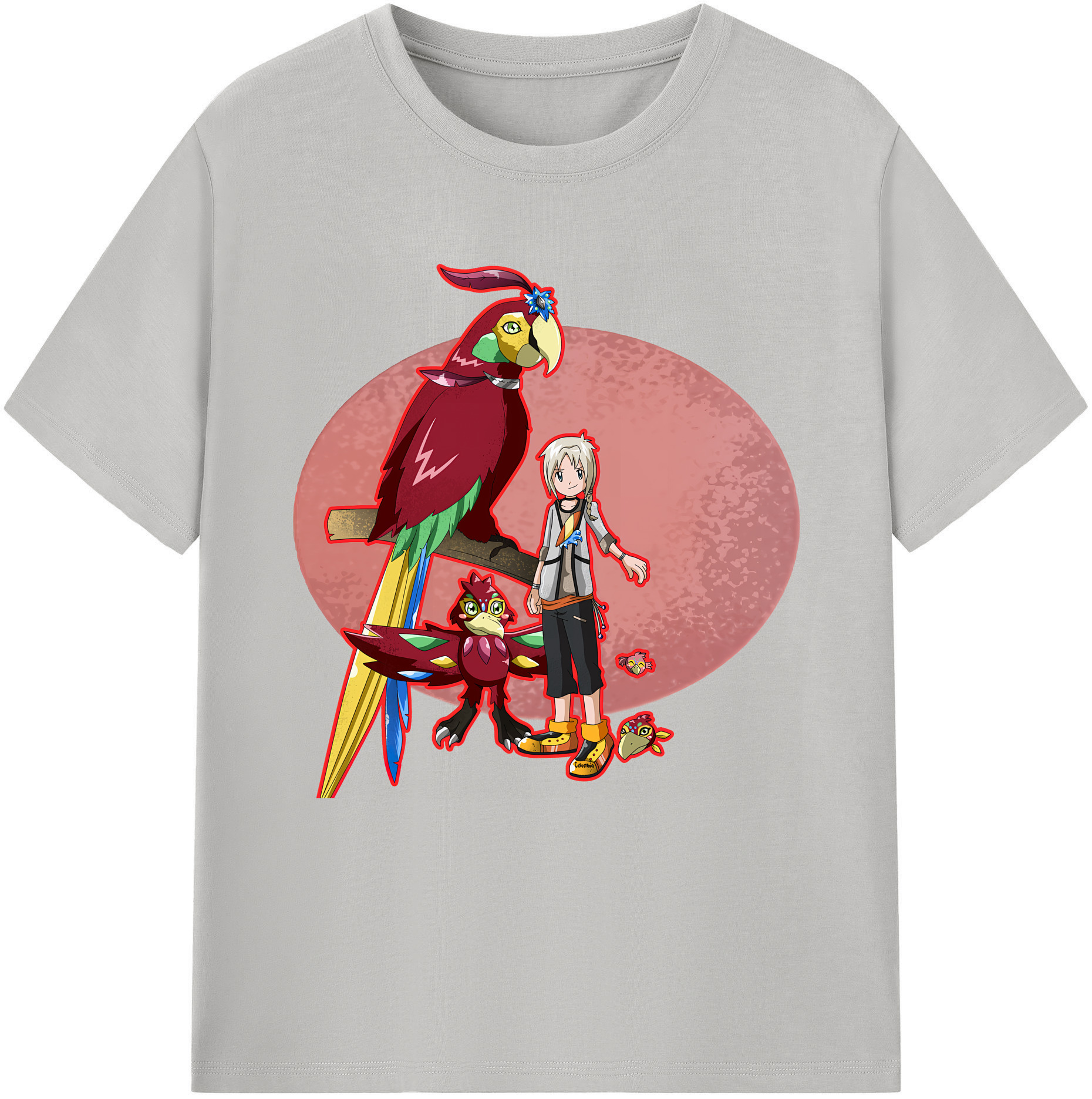 （画像用） Digimon デジタルモンスター/デジモン 綿100％半袖Tシャツ（フロントプリント）