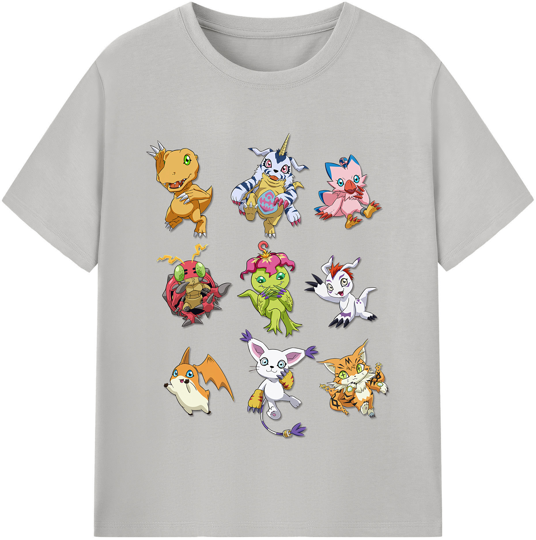 （画像用） Digimon デジタルモンスター/デジモン 綿100％半袖Tシャツ（フロントプリント）