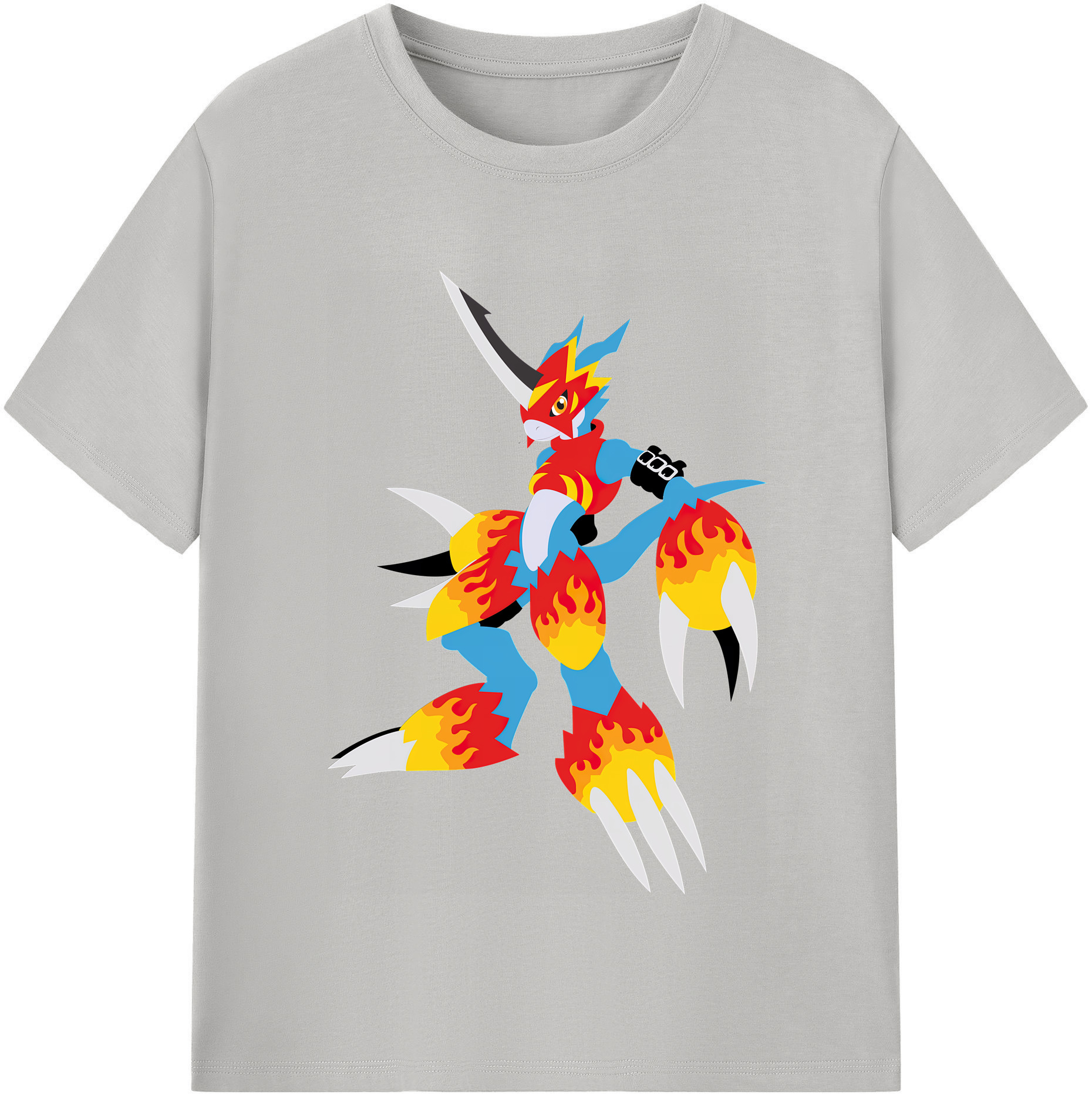 （画像用） Digimon デジタルモンスター/デジモン 綿100％半袖Tシャツ（フロントプリント）