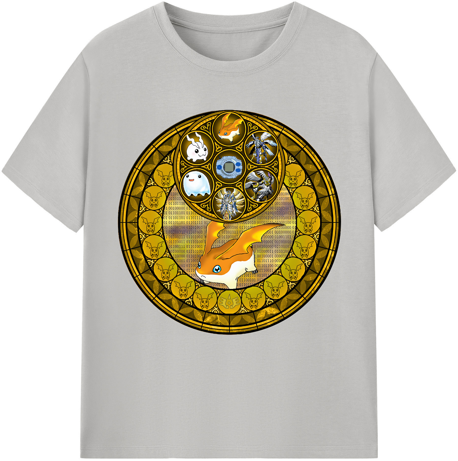 （画像用） Digimon デジタルモンスター/デジモン 綿100％半袖Tシャツ（フロントプリント）